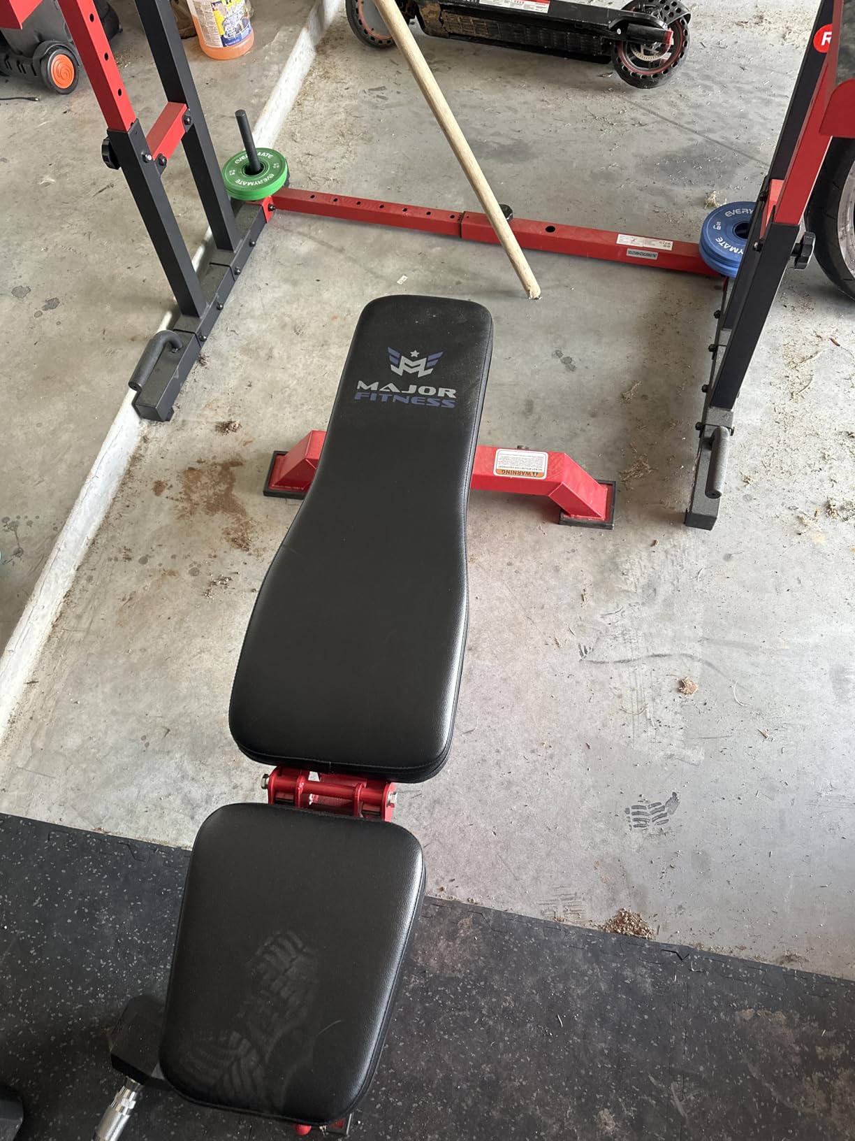MAJOR FITNESS Weight Bench - 1300LBS Weight Capacity and 36 Adjustable Positions Strength Training Bench for Garage and Home Gym Workouts customer photo 2