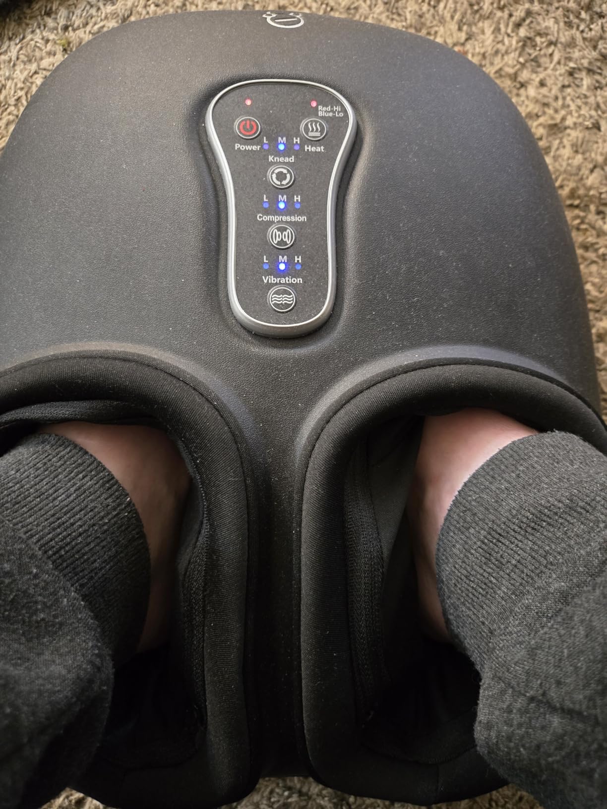 COMFIER [2026 Fathers Day Gift for Men, Shiatsu Foot Massager with Fast Heat, Kneading Rolling Compression, Extra Vibration, FSA Eligible HSA Store, Plantar Fasciitis, Neuropathy Pain, Bigger Size 13IN customer photo 2