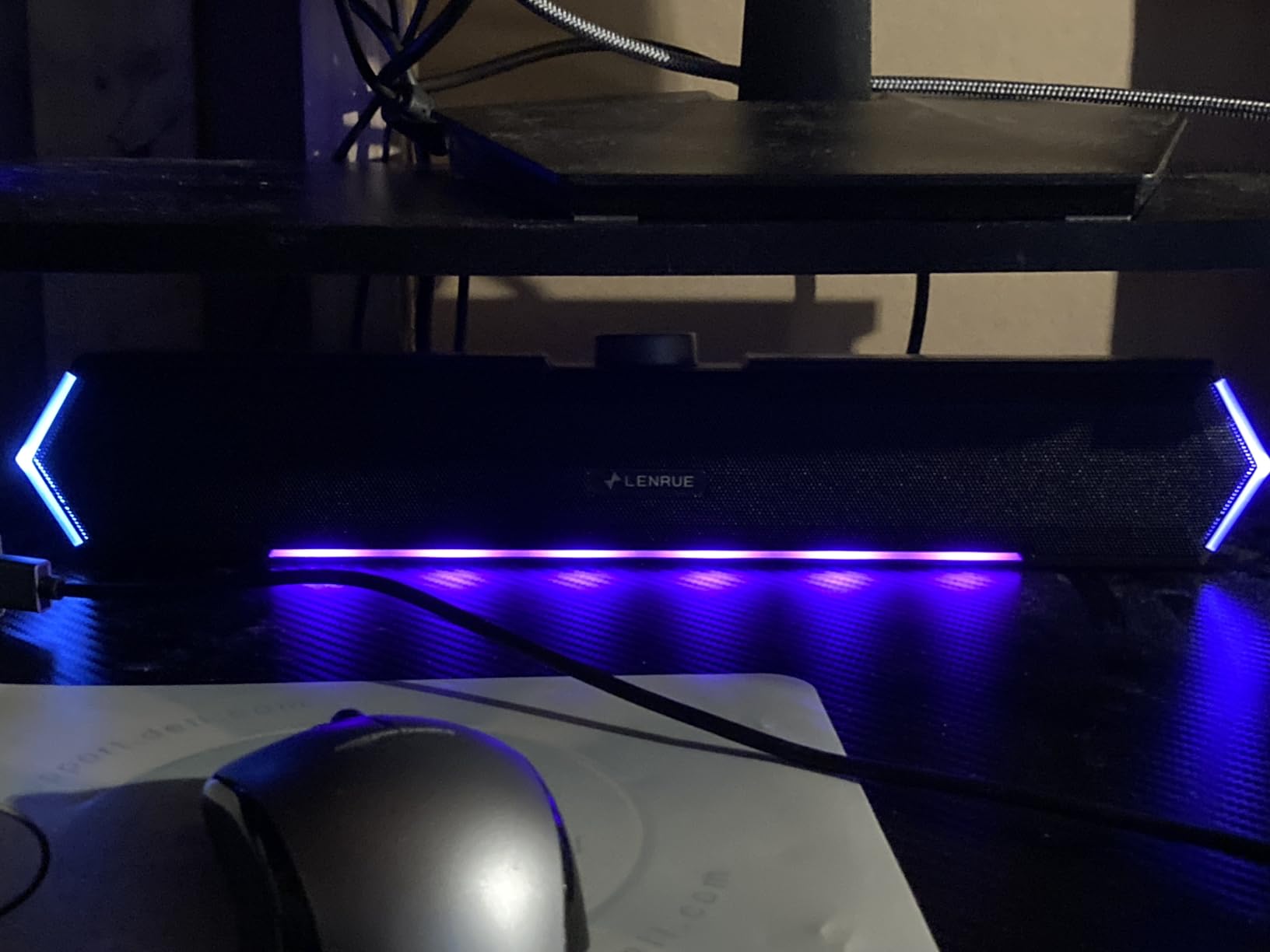 LENRUE G11 Computer Speakers for Desktop, Touch Lights PC Speakers with Surge Clear Sound, USB C/USB Powered, AUX Audio for Computer Desktop PC Laptop Desk customer photo 1