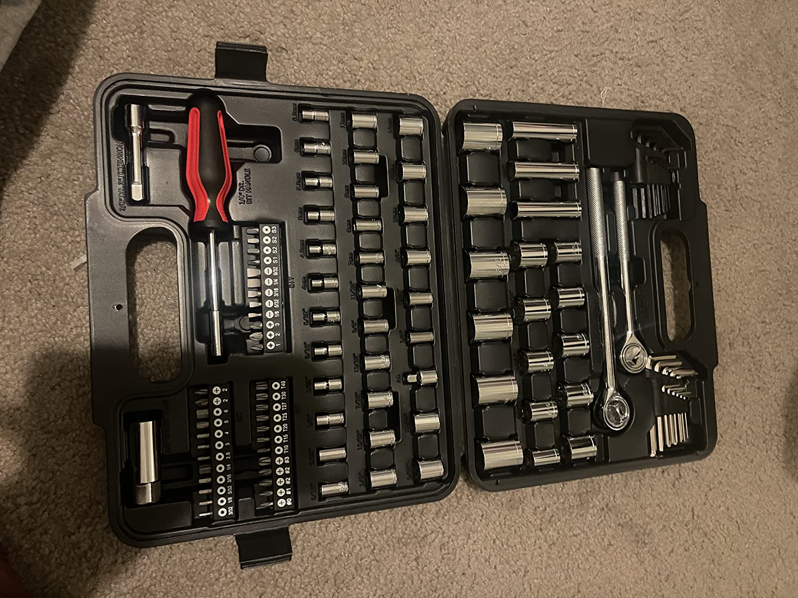MECHMAX 161PC Mechanics Tool Set with Socket Wrench Set - Premium Alloy Steel SAE and Metric Full Socket Kit - Professional Automotive Repair Hand Tool Set for Garage, Car, Truck & Gift customer photo 1