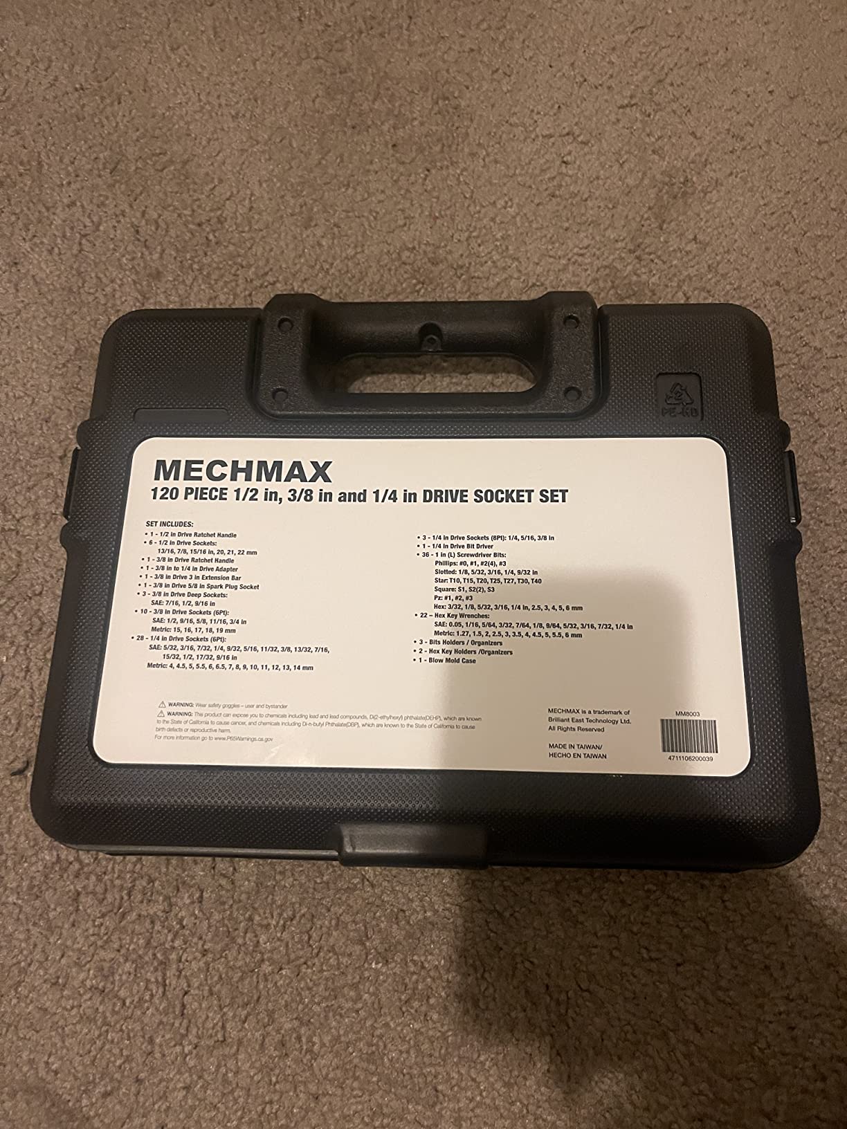 MECHMAX 161PC Mechanics Tool Set with Socket Wrench Set - Premium Alloy Steel SAE and Metric Full Socket Kit - Professional Automotive Repair Hand Tool Set for Garage, Car, Truck & Gift customer photo 2