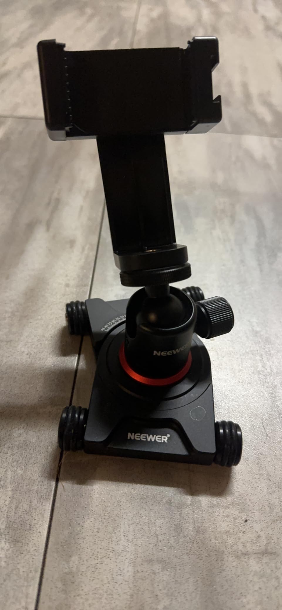 NEEWER Camera Slider Dolly with Ball Head & Phone Clamp, 4 Wheeled Tabletop Dolly Manual Skater with 360 Degree Panorama (SD001) customer photo 2