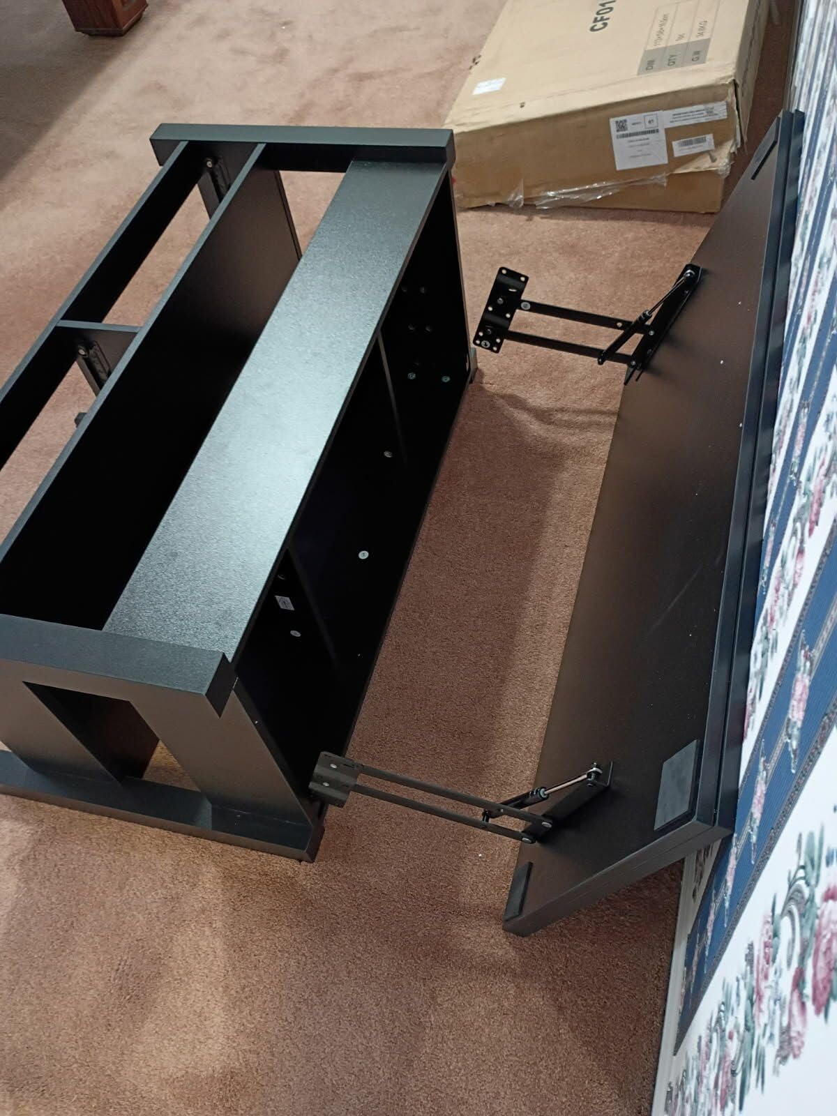 Rolanstar Coffee Table Lift Top, Multi-Function Convertible Coffee Table with Drawers and Hidden Compartment, Converts to Dining Table for Living Room, Home Office, Grey customer photo 2