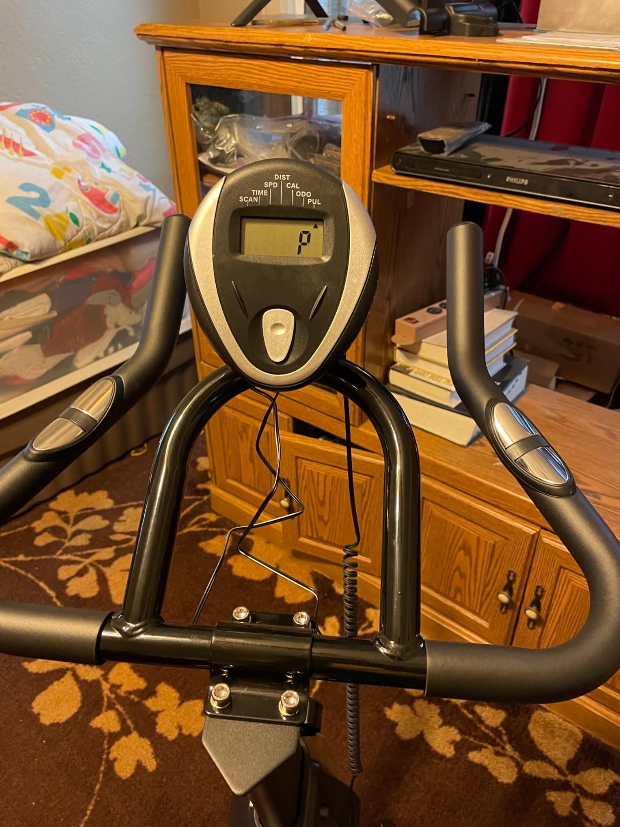 YOSUDA Exercise Bike, Magnetic Friction Stationary Bike with App Training, Indoor Cycling Low Noise Spin Bike, 300 lb Weight Capacity customer photo 1