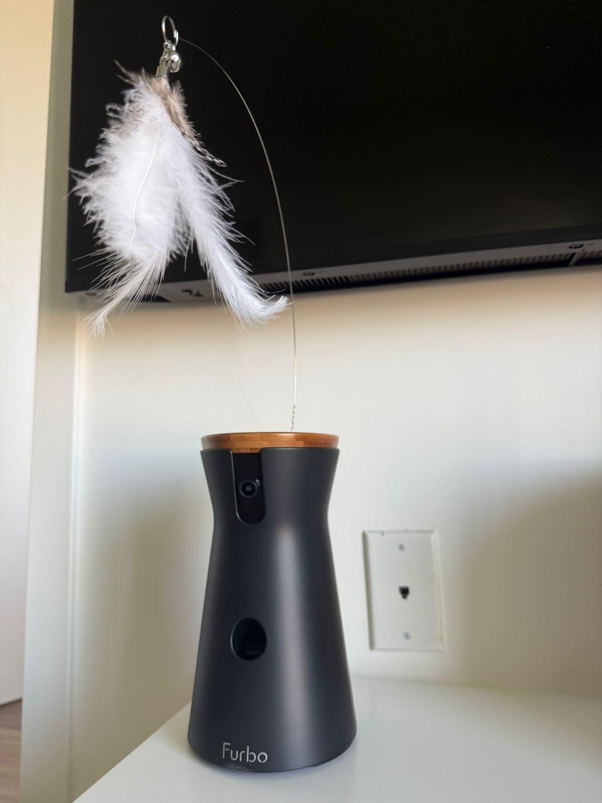 Furbo 360° Dog Camera [Subscription Required] Unlock w/Paid Plan: Home Security & Dog Safety Alerts, Rotating Pet Treat Toss, 2-Way Speaker (Low Risk, 3mo Min. Cancel Anytime) customer photo 1