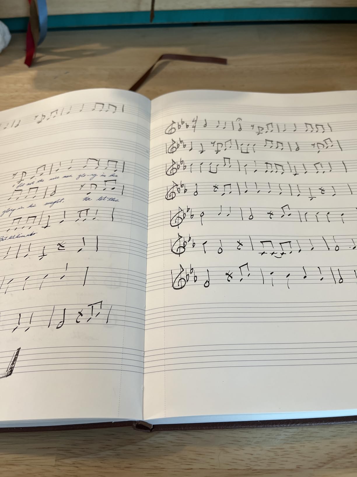 Beechmore Books Blank Sheet Music Notebook - A4 8.5