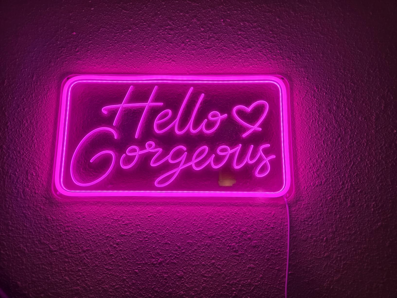 You're Like Really Pretty Neon Signs for Wall Decor, LED Neon Sign Aesthetic Room Decor for Teen Girls Neon Lights Signs for Bedroom, Salon, Wedding Party Pink Neon Name Sign customer photo 1