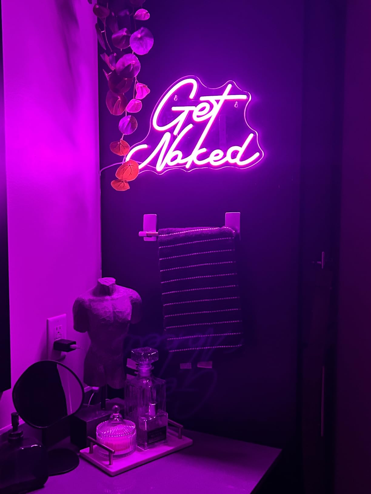Lady Neon Signs Neon Signs for Wall Decor Pink White LED Light Sign for Preppy Room Decor Light Up Sign for Birthday Party Decoration USB Powered customer photo 1