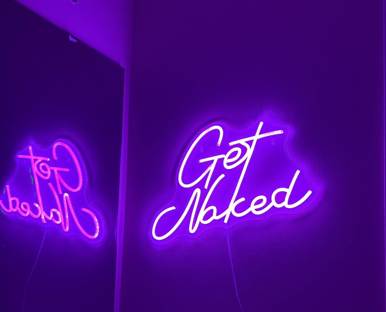 Lady Neon Signs Neon Signs for Wall Decor Pink White LED Light Sign for Preppy Room Decor Light Up Sign for Birthday Party Decoration USB Powered customer photo 2