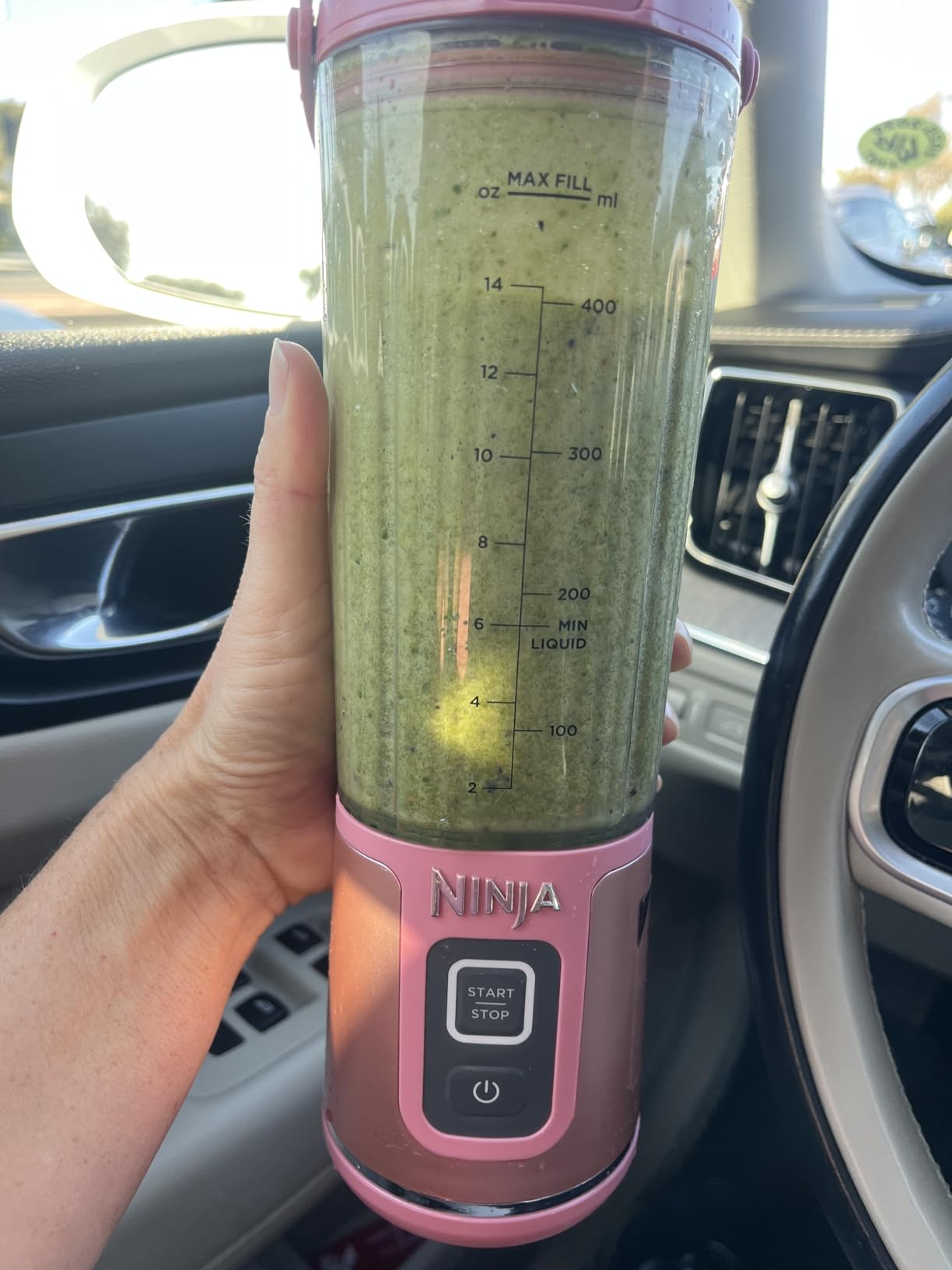 Ninja BC151NV Blast Portable Blender, Cordless, 18oz. Vessel, Personal Blender for Shakes & Smoothies, BPA Free, Leakproof-Lid & Sip Spout, USB-C Rechargeable, Dishwasher Safe Parts, Denim Blue customer photo 2