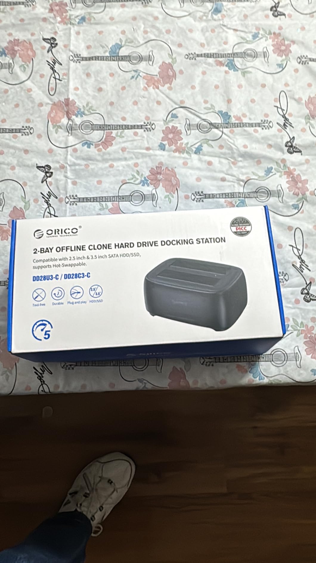 ORICO Hard Drive Docking Station Dual Bay USB 3.0 to SATA with Duplicator/Offline Clone Function External Hard Drive Dock for 2.5''/3.5'' HDD SSD Max Up to 44TB Support UASP Plug&Play-DD-C customer photo 2