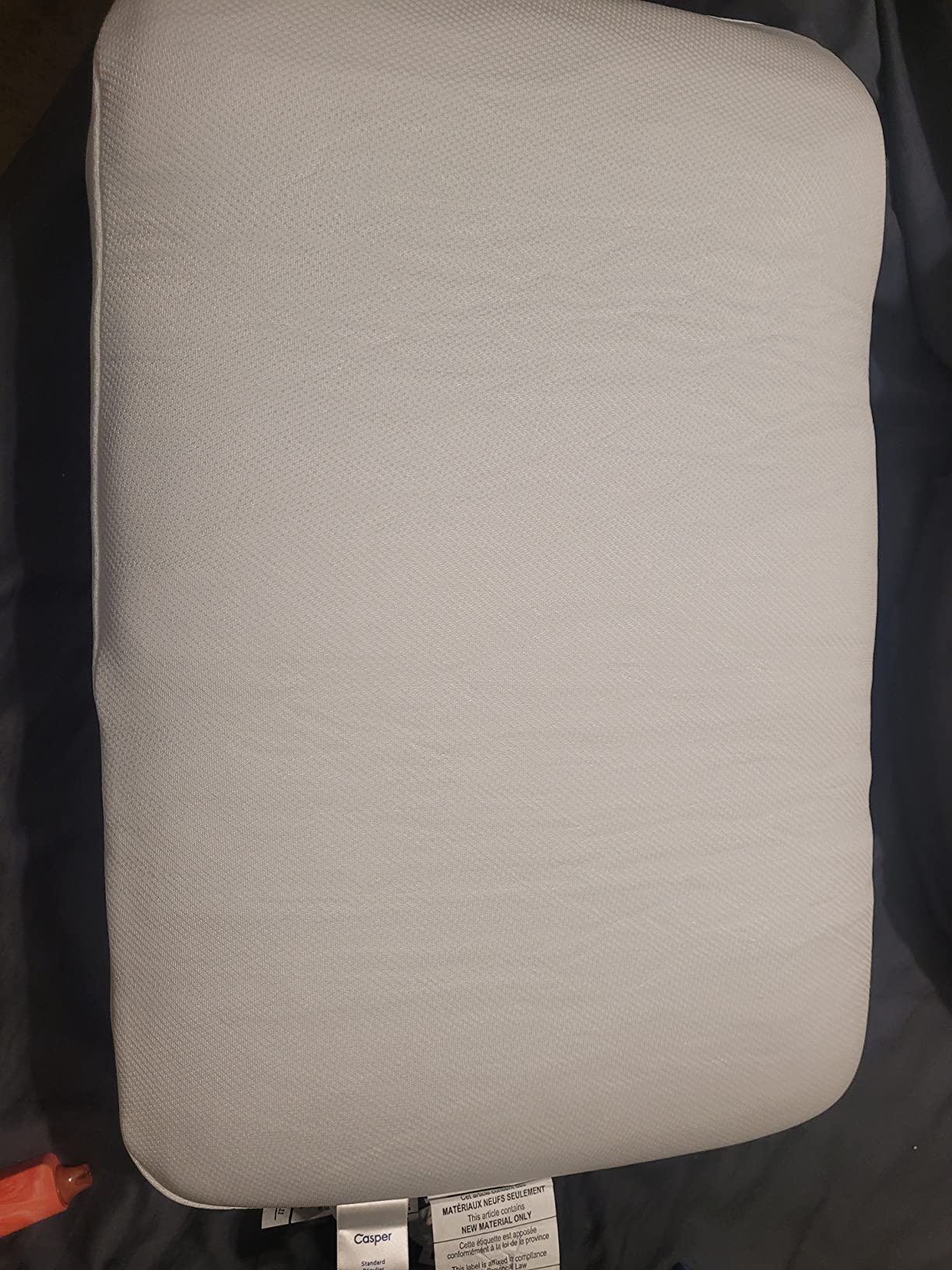 Casper Sleep Essential Cooling Foam Pillow, Standard Size - Firm Memory Foam with Cooling Cover, Supports Side Sleepers, Breathable & Pressure-Relieving customer photo 2