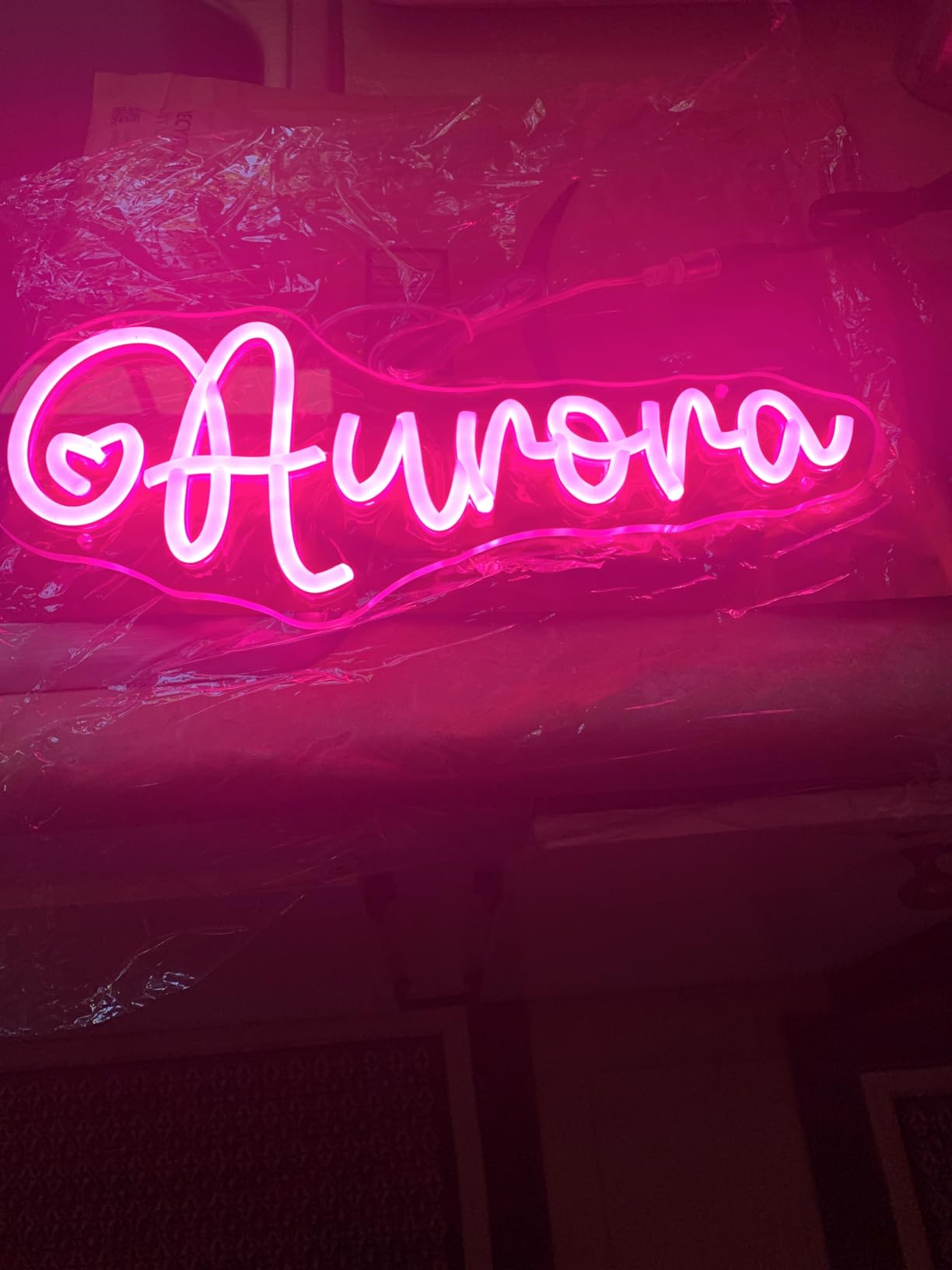 OBTAIN Custom Neon Signs, Neon Sign Customizable for Wall Decor, Personalized Neon Sign for Wedding Birthday Party Gift Party Bar Game Room Home Business Shop Name Logo Neon Sign customer photo 2