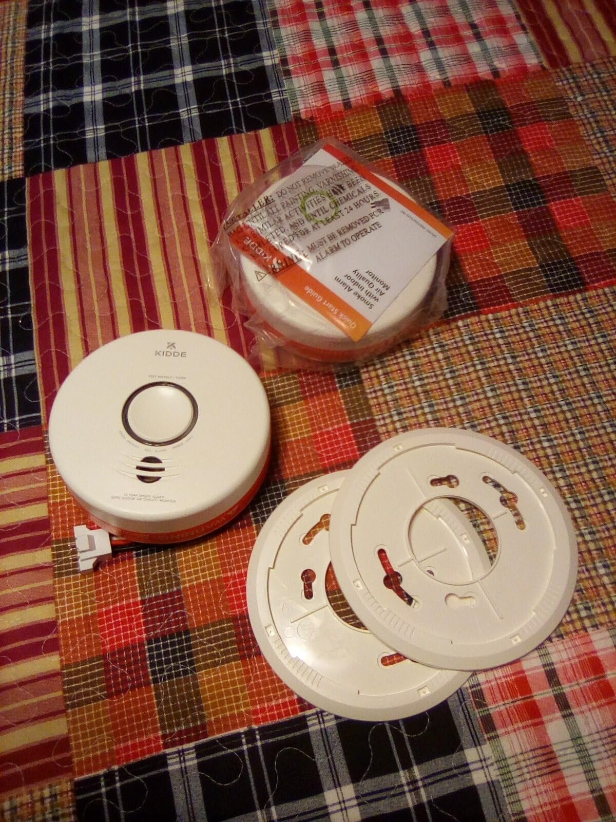 Kidde Smart Smoke Detector & Indoor Air Quality Monitor, WiFi, Alexa Compatible, Hardwired w/Battery Backup, Voice & App Alerts, 2 Pack customer photo 1