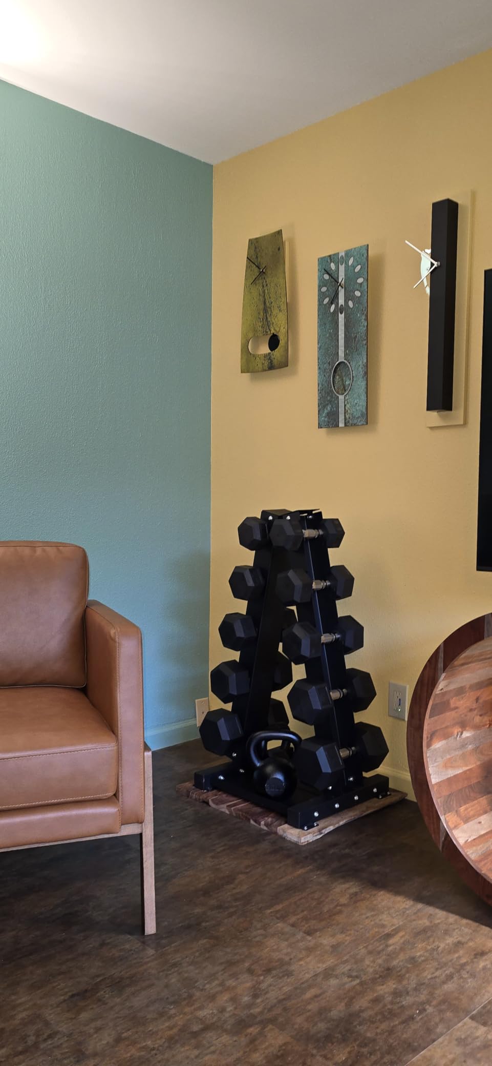 LIONSCOOL Premium Solid Steel Dumbbell Rack Stand Only, A-Frame Portable Weight Storage Organizer with Optional Tray and Wheels, Perfect for Home Gym Fitness Storage (200LBS/300LBS/700LBS Weight Capacity Available) customer photo 2