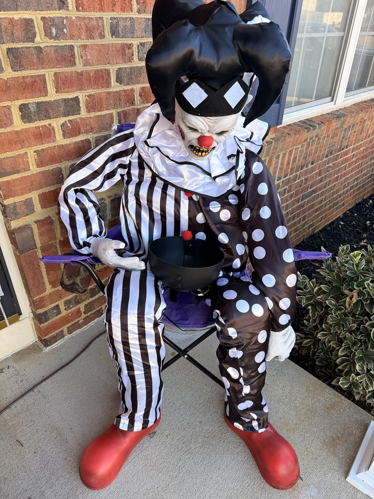 Haunted Hill Farm Motion Activated Floating Skeleton Ghost Over Tombstone by Tekky, Battery Operated Halloween Animatronic for Indoor or Covered Outdoor Creepy Halloween Decorations customer photo 1
