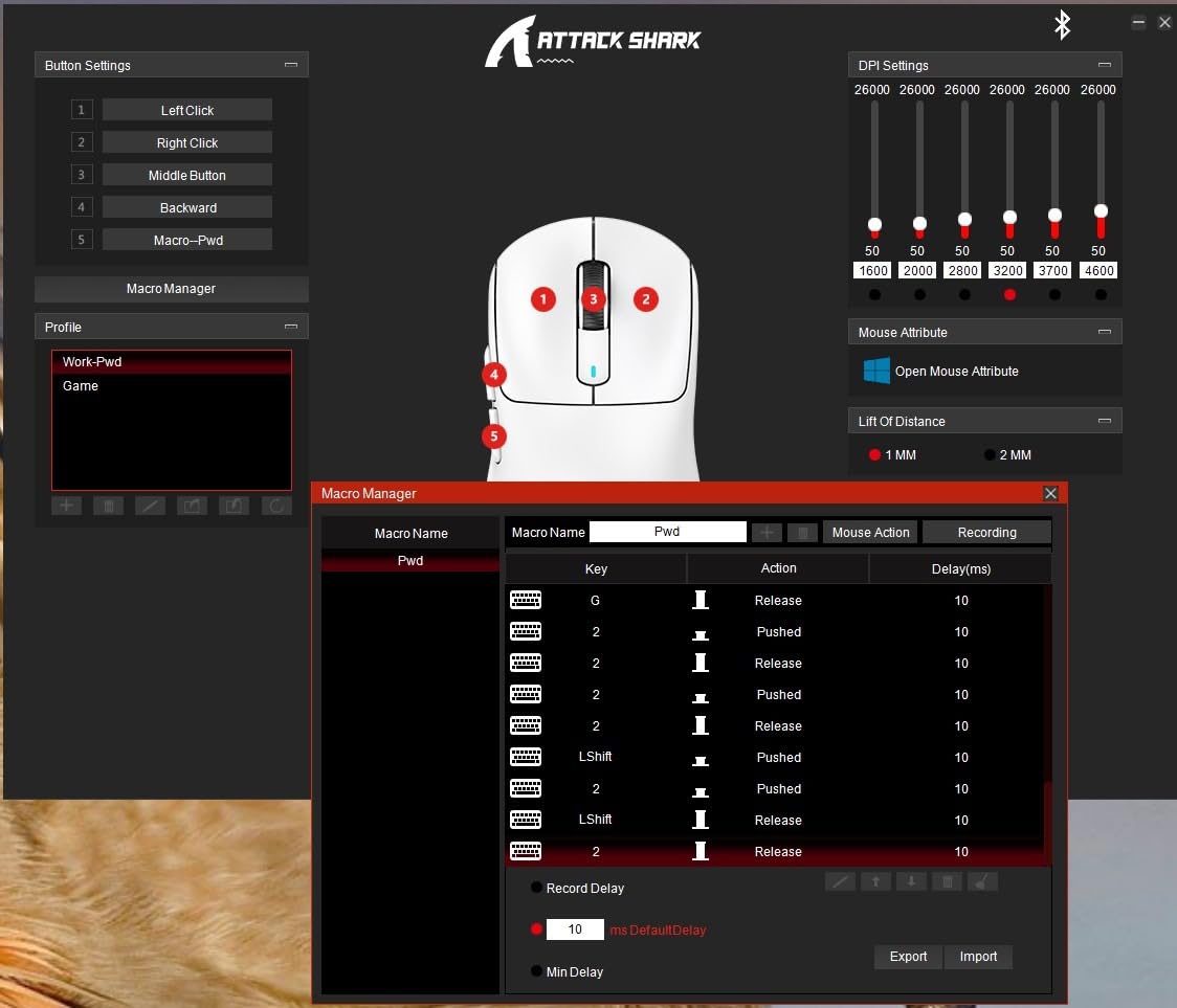 ATTACK SHARK X3 Wireless Gaming Mouse, 49g Ergonomic Computer Mouse, Triple Modes PAW3395 26K DPI Optical Sensor, 200h Battery Life, Programmable Buttons, Gaming Accessories for PC/Laptop/Mac (Black) customer photo 1