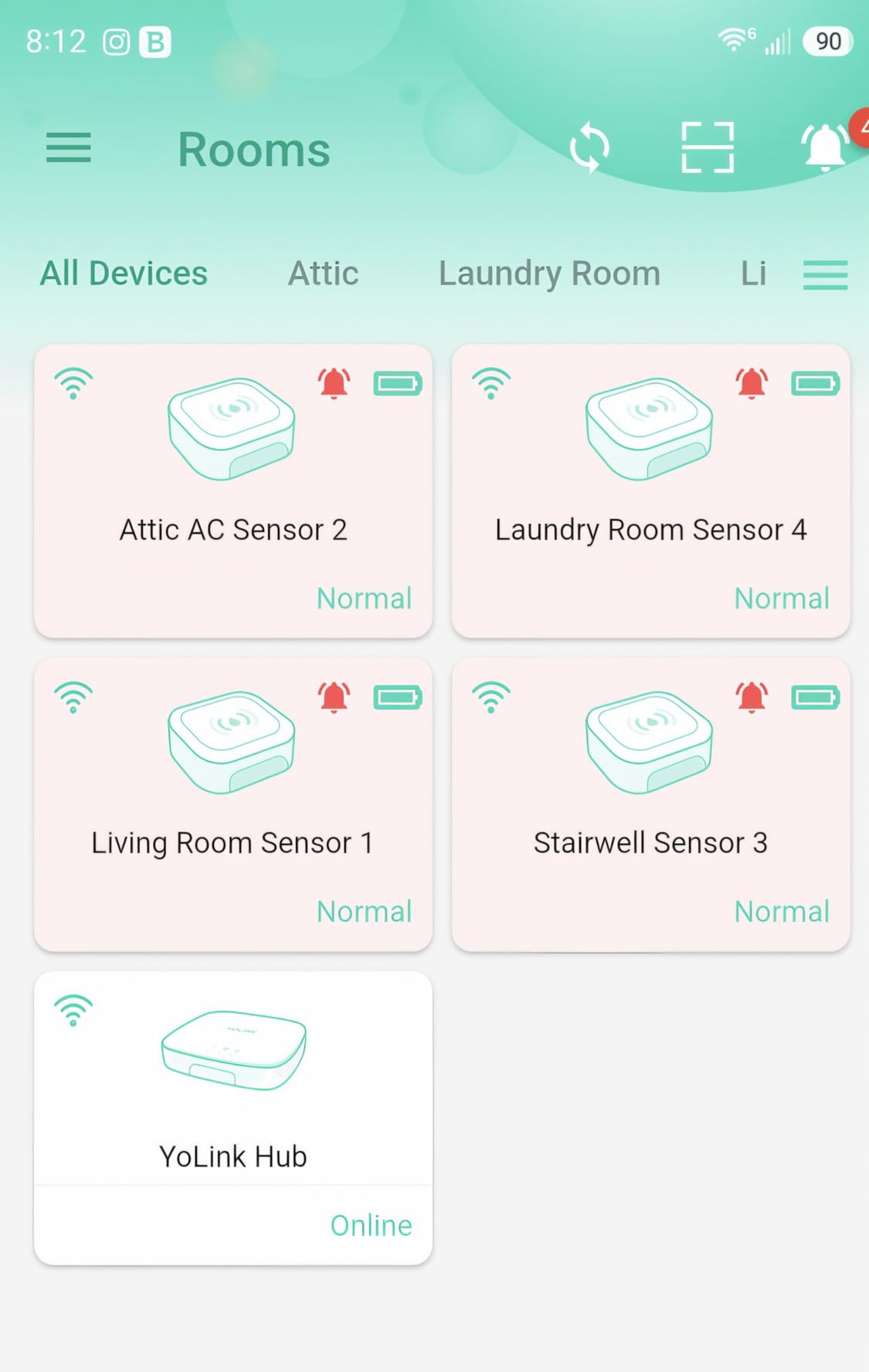 YoLink Water Leak Starter Kit: Hub + 4 Leak Sensor 4 (105 dB Siren), LoRa Long-Range, App/SMS/Email Alerts, D2D Offline, 2 AAA Up to 5-Year Battery customer photo 2