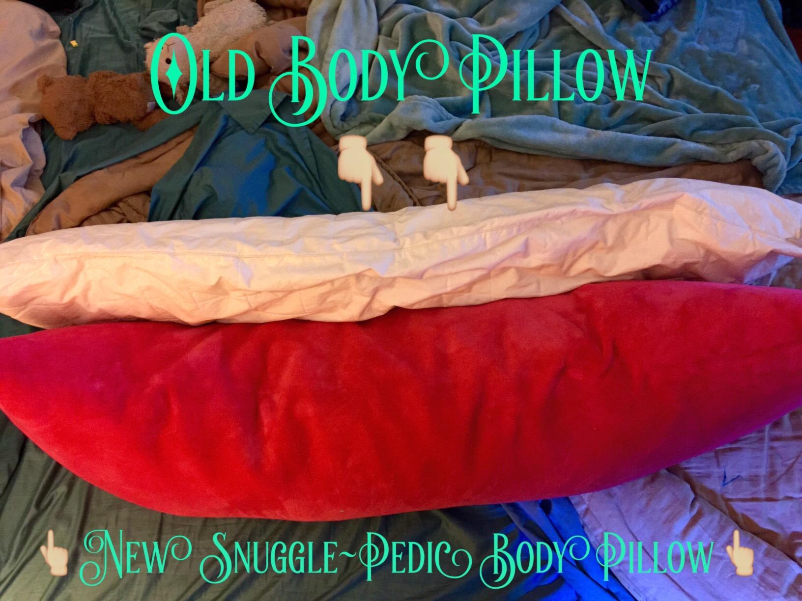 Snuggle-Pedic Body Pillow for Adults, Cozy Comfort Down Alternative Pregnancy Pillows - Soft, Supportive, Breathable Side Sleepers Maternity Pillow - Long Cuddle Pillow for Bed, 20x54 Full Body Pillow customer photo 2
