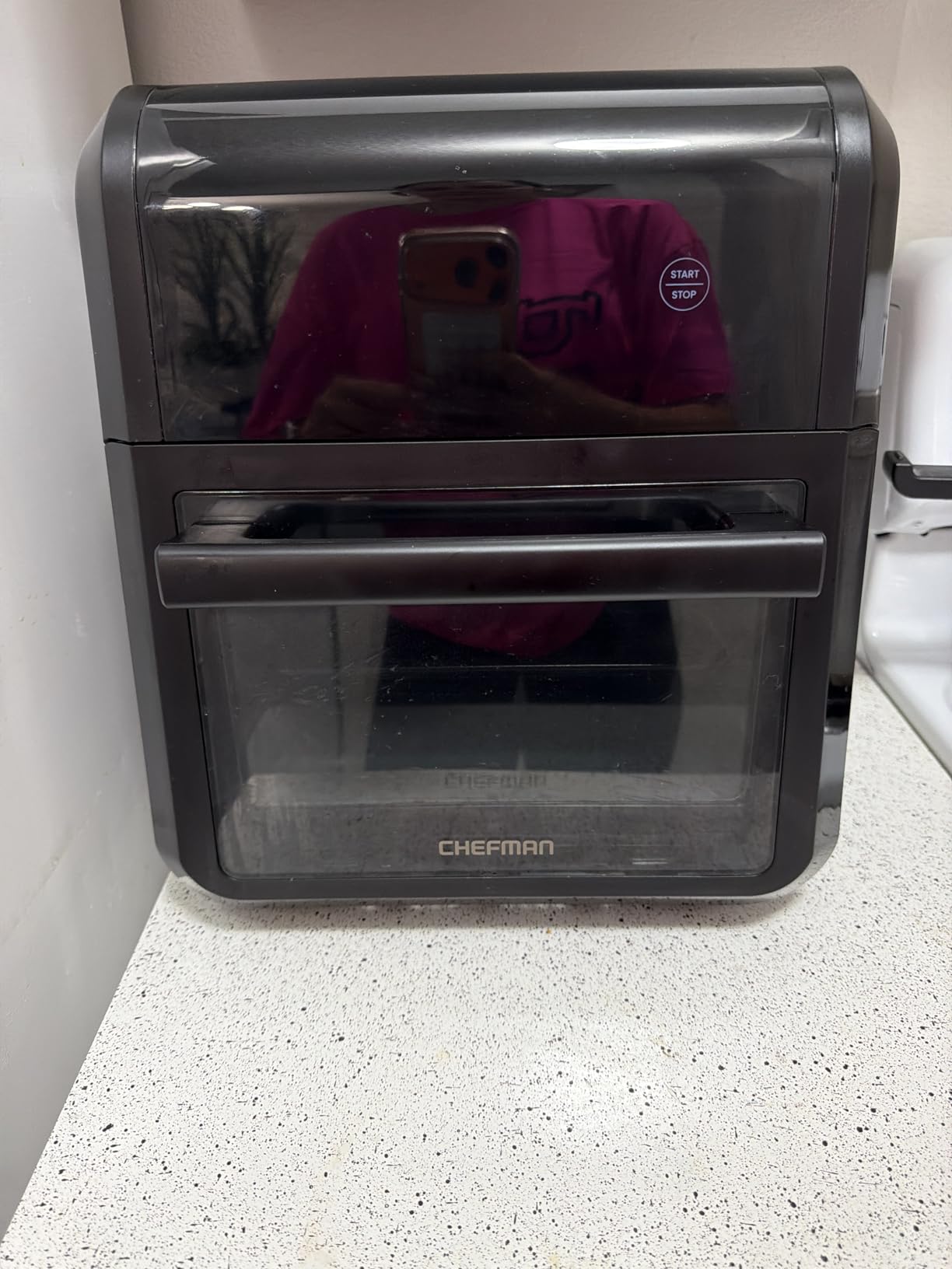 Chefman 12-Quart 5-in-1 Air Fryer Oven with Digital Timer, Touchscreen, and 12 Presets - Family Size Countertop Convection Oven, Dishwasher-Safe Parts customer photo 2