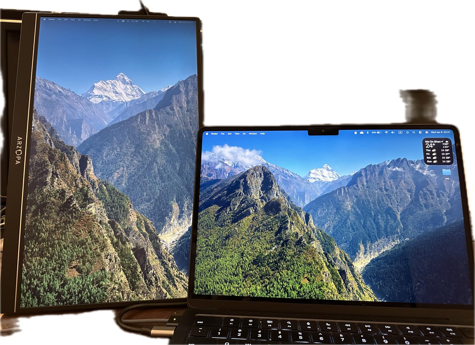 ARZOPA 16.1'' 144Hz Portable Gaming Monitor, 106% sRGB 1080P FHD Kickstand Portable Monitor with HDR, Ultra Slim, Eye Care, External Second Screen for Laptop, PC, PS5, Mac, Xbox-Z1FC customer photo 2
