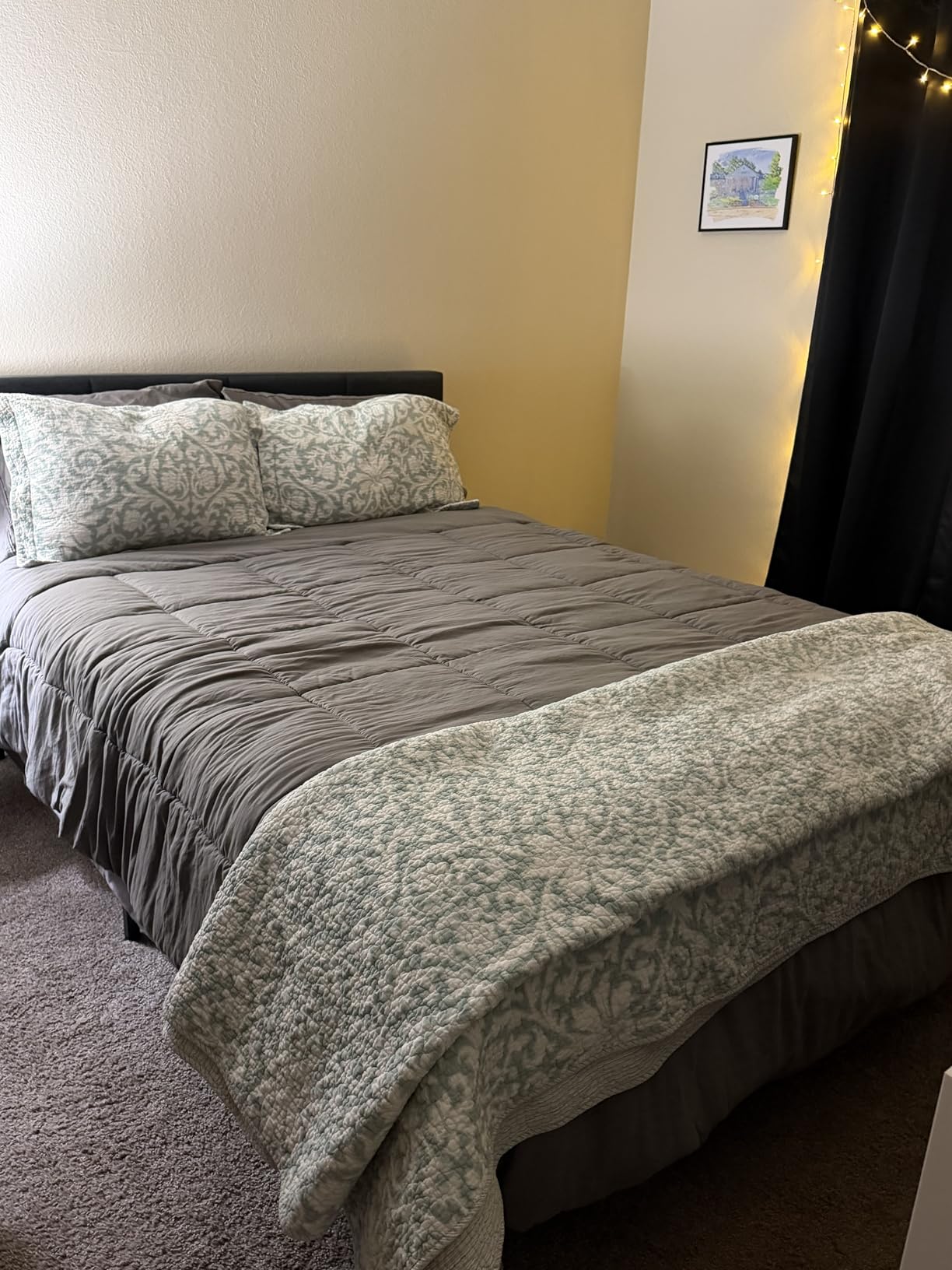 UGG Leonora Comforter Set with 2 Pillow Shams Lightweight Down Alternative Blanket Reversible Cozy Warm All Season Washable and Hypoallergenic Bedding Set, Full/Queen, Light Grey customer photo 2