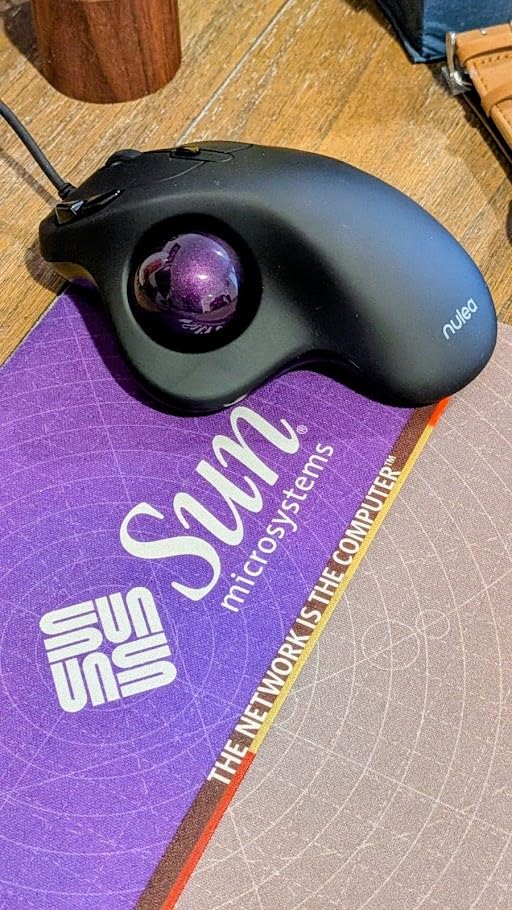 Nulea M509 Trackball Mouse Wired, Ergonomic Design, Easy Thumb Control, Precise and Smooth Tracking, 2-in-1 Interface (Type A and Type C), Compatible for PC, Laptop, Mac, Windows customer photo 1