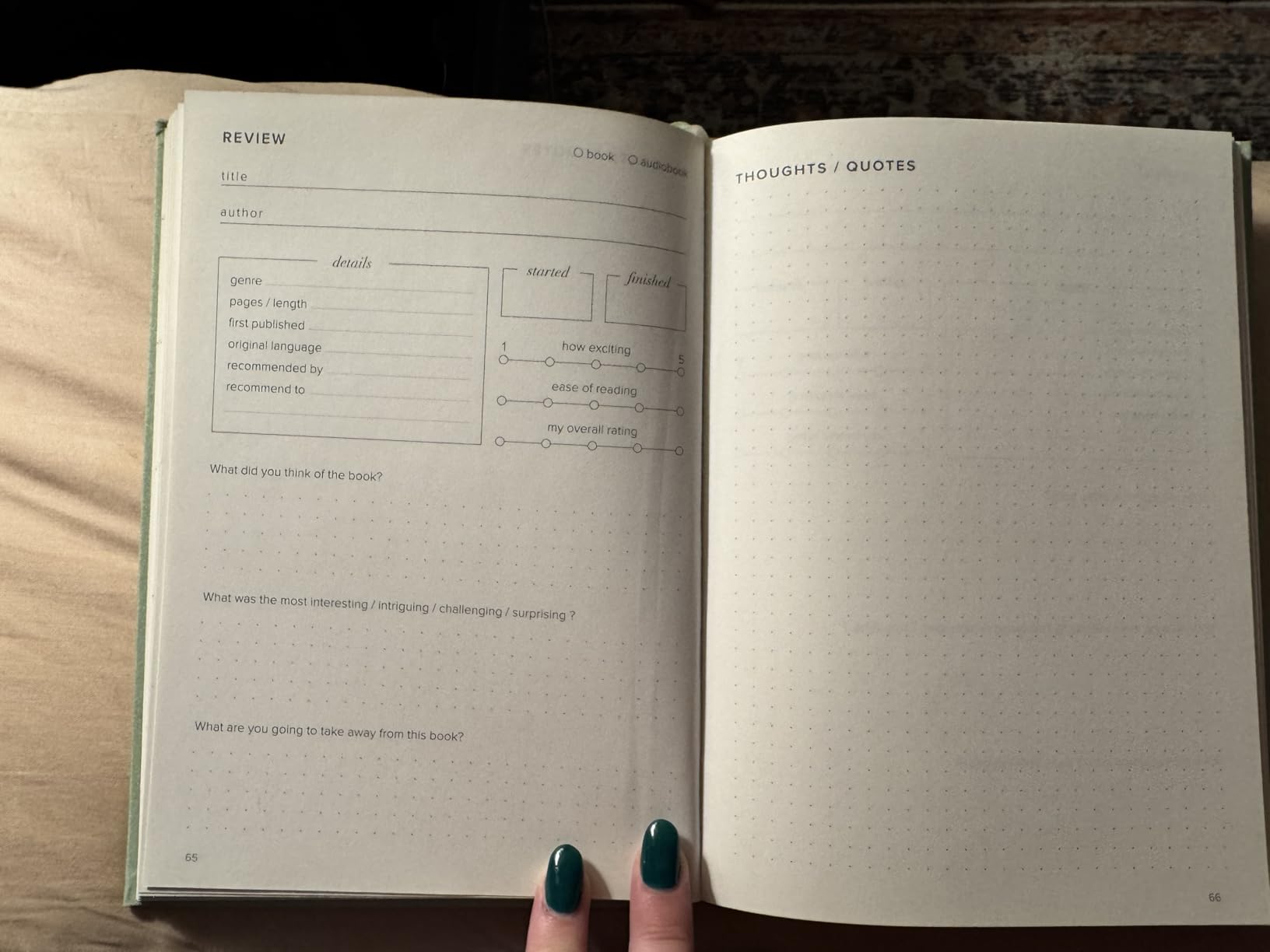 Kunitsa Co. Reading Journal - 52 reviews. Review and Track Your Reading. Book Journal for Book Lovers & Readers. Burgundy customer photo 1