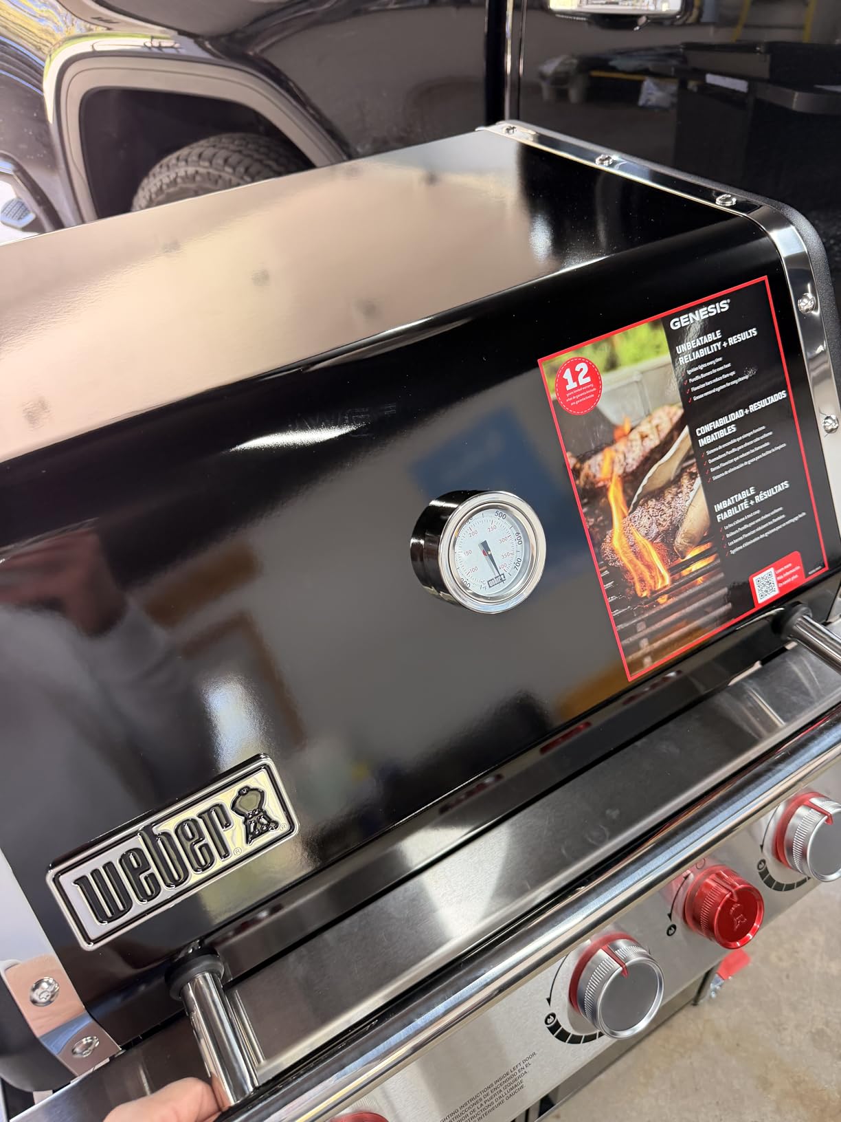Weber Genesis E-325 Liquid Propane Gas Grill for Outdoor Cooking, 3 Burners, PureBlu Burners & Sear Zone customer photo 2