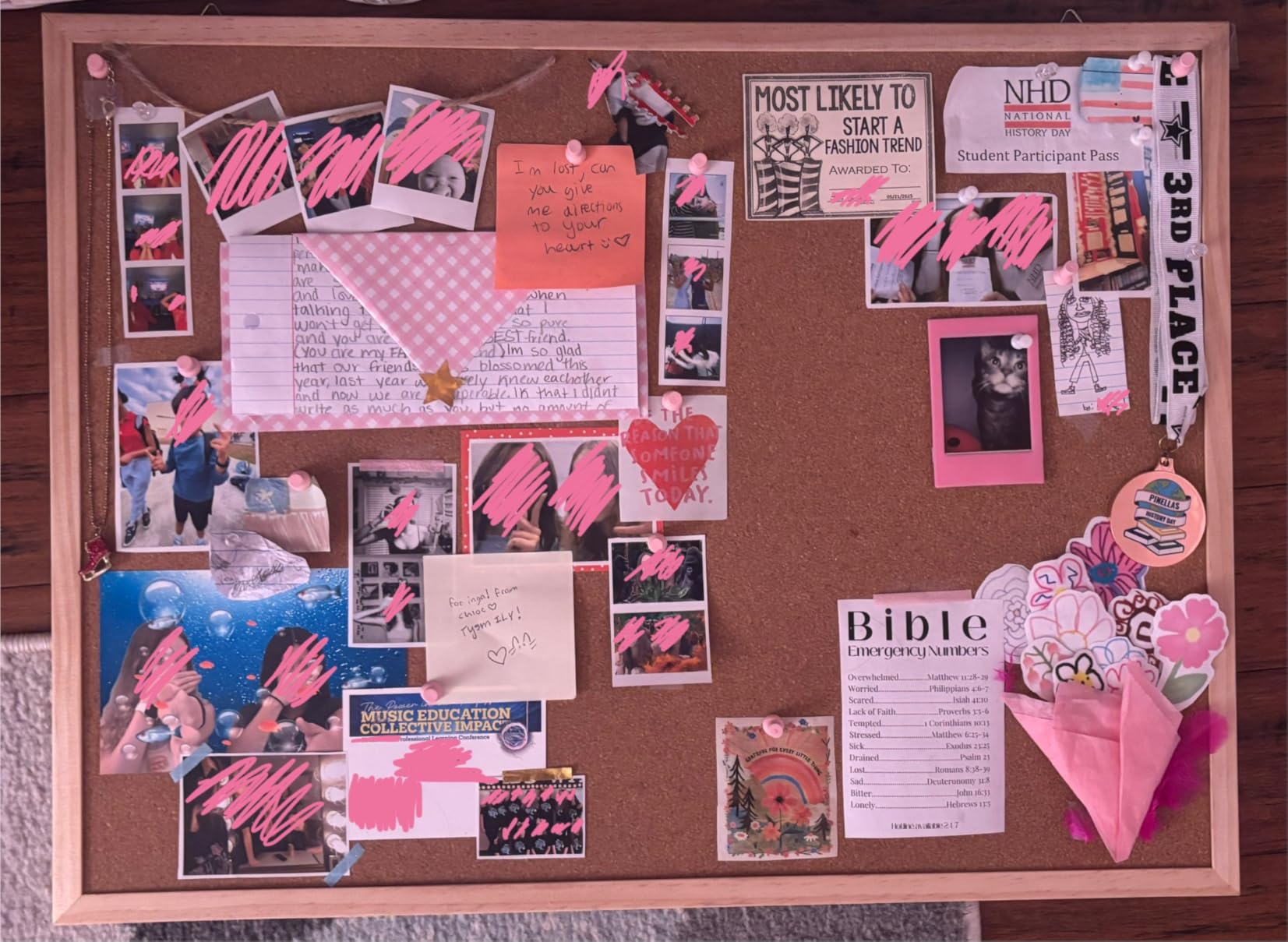 DAHAPYBOO Cork Board Bulletin Board, 17 x 12 Cork Board for Office with Oak Wood Frame customer photo 1