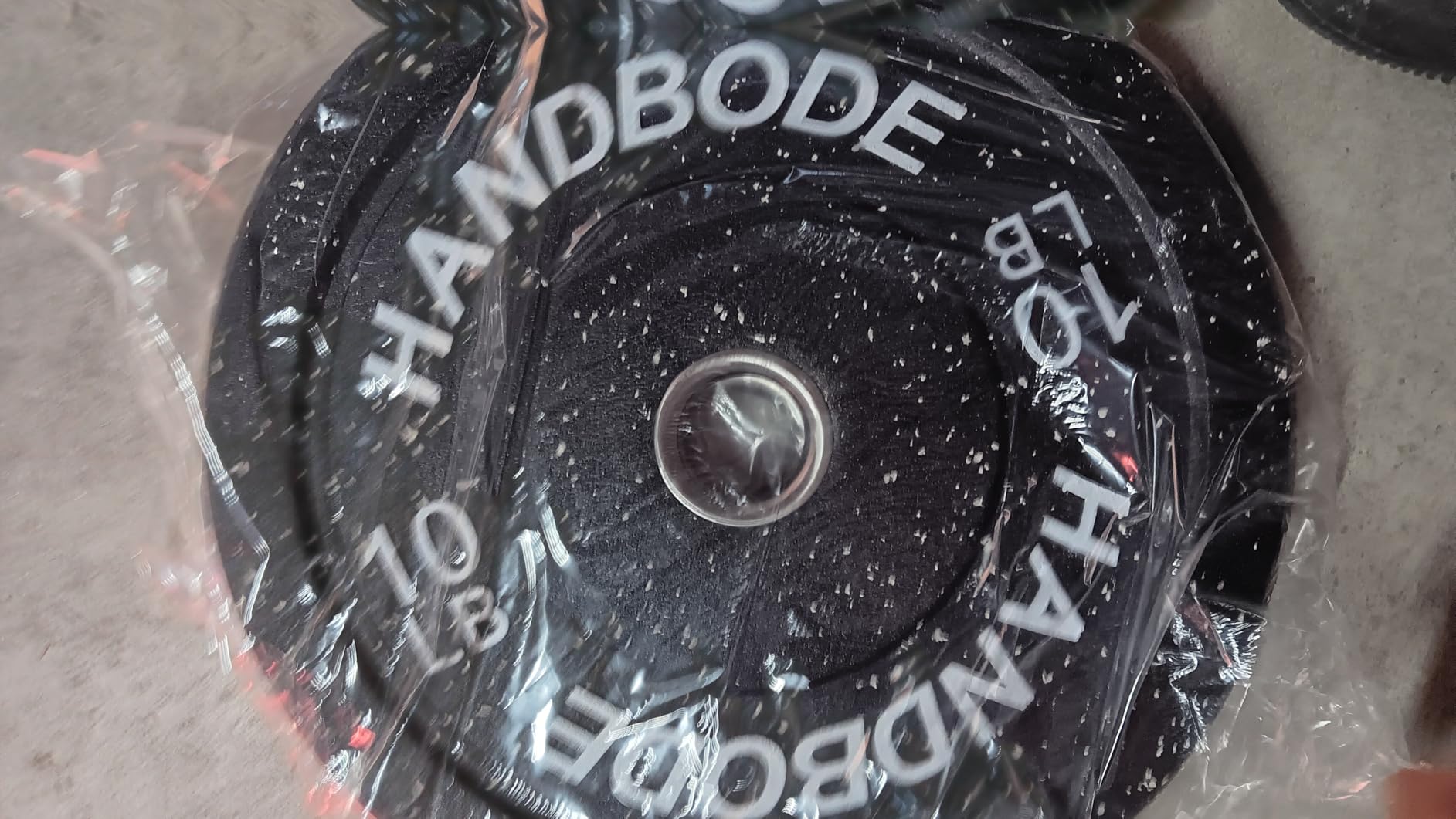 HANDBODE 2-Inch High-Bounce Bumper Plates, Olympic Weight Set, 10-650 lb customer photo 2