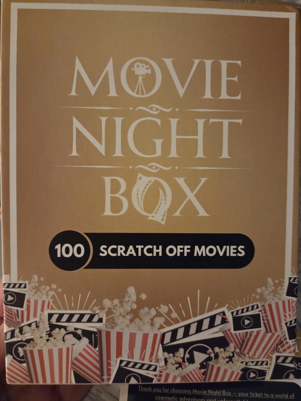 Movie Night Box: Top 100 Scratch-Off Movies & Hidden Gems - 10 Diverse Color-Coded Movie Genres - Interactive Game for Couples, Family, or Solo Entertainment - Gifts for Movie Lovers, Him, Her customer photo 2
