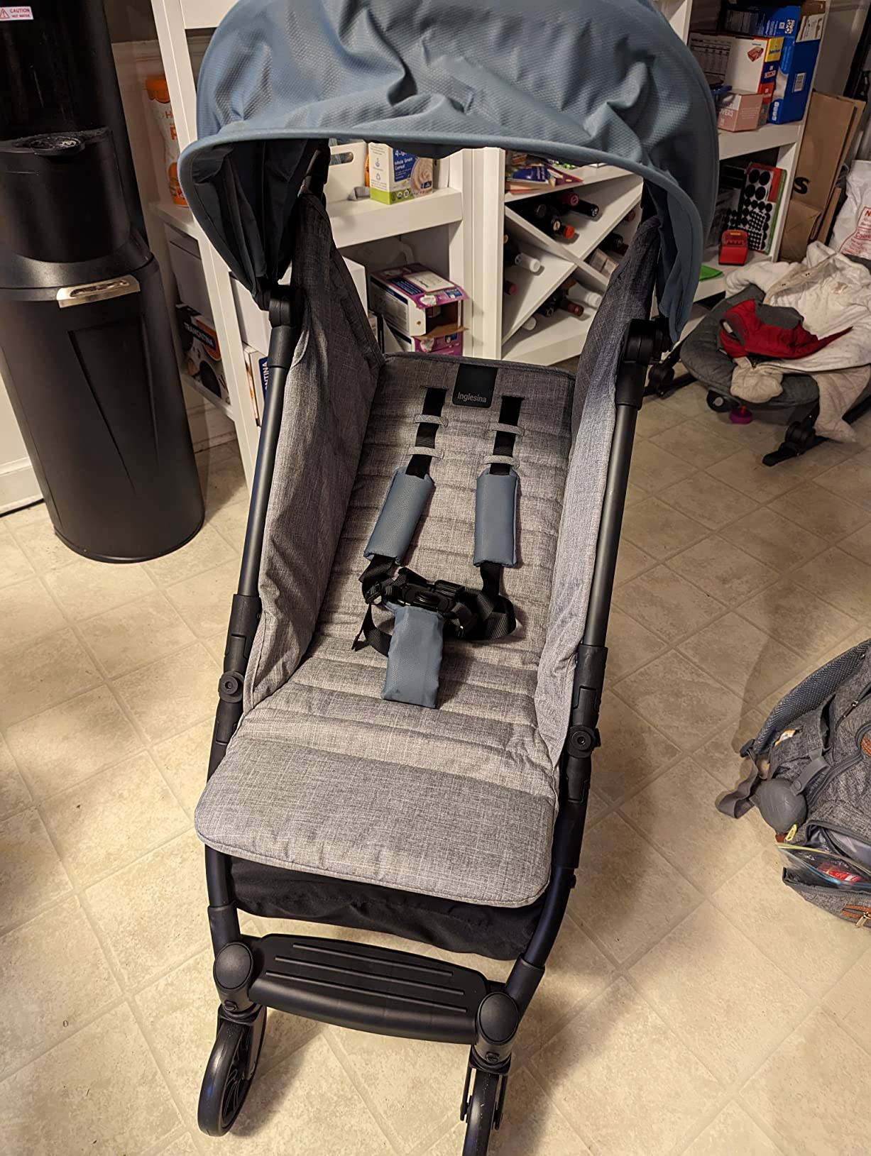 Inglesina Quid 2 Stroller - Ultra Compact Lightweight Travel Stroller, Airplane Overhead, Foldable, Reclining Seat, Midnight Blue customer photo 1