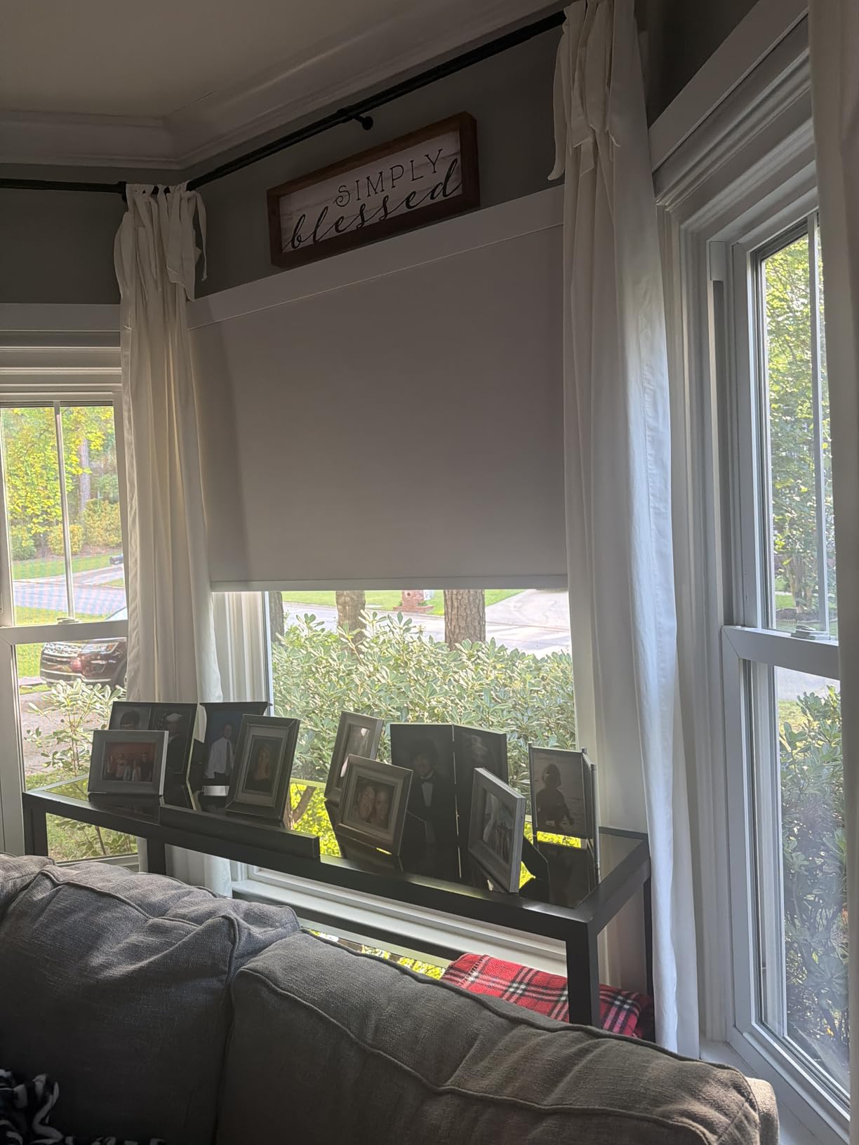 Bringnox Motorized Blinds with Remote, 100% Blackout, Voice Controlled, Compatible with Apple Home, Alexa, and Google. Whisper quiet motorized shades designed for bedrooms and living rooms customer photo 2