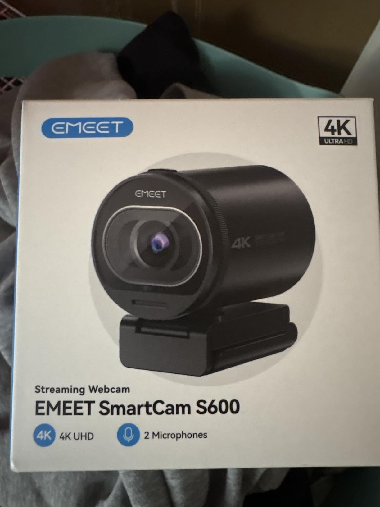 EMEET S600 4K Webcam for Streaming - Sony 1/2.55'' Sensor, PDAF Autofocus, 1080P@60FPS, 2 Noise Reduction Mics, Built-in Privacy Cover, 73° FOV, Streaming Camera for Live Commerce/Gaming/Beauty customer photo 1