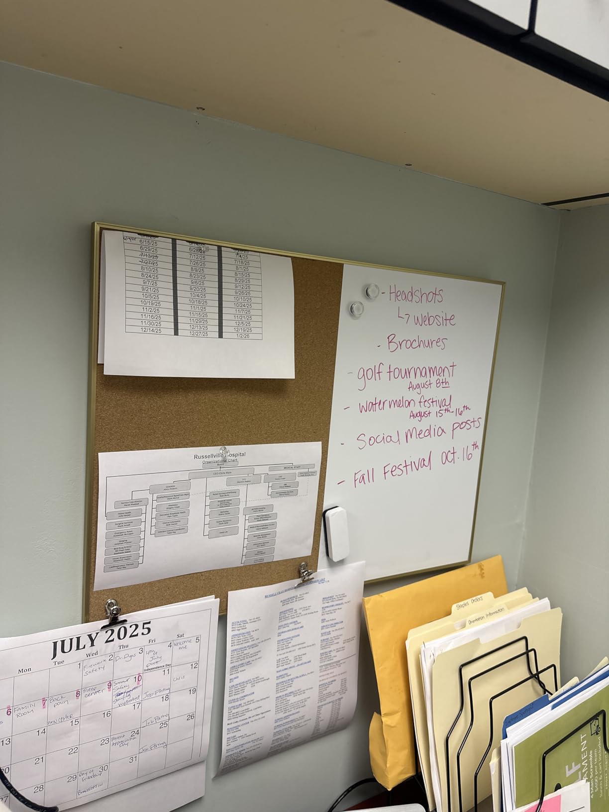 ARCOBIS Cork Board White Board Combo, 24 x 18 Inch Bulletin Board, Magnetic Dry Erase & Corkboard, Black Frame customer photo 2