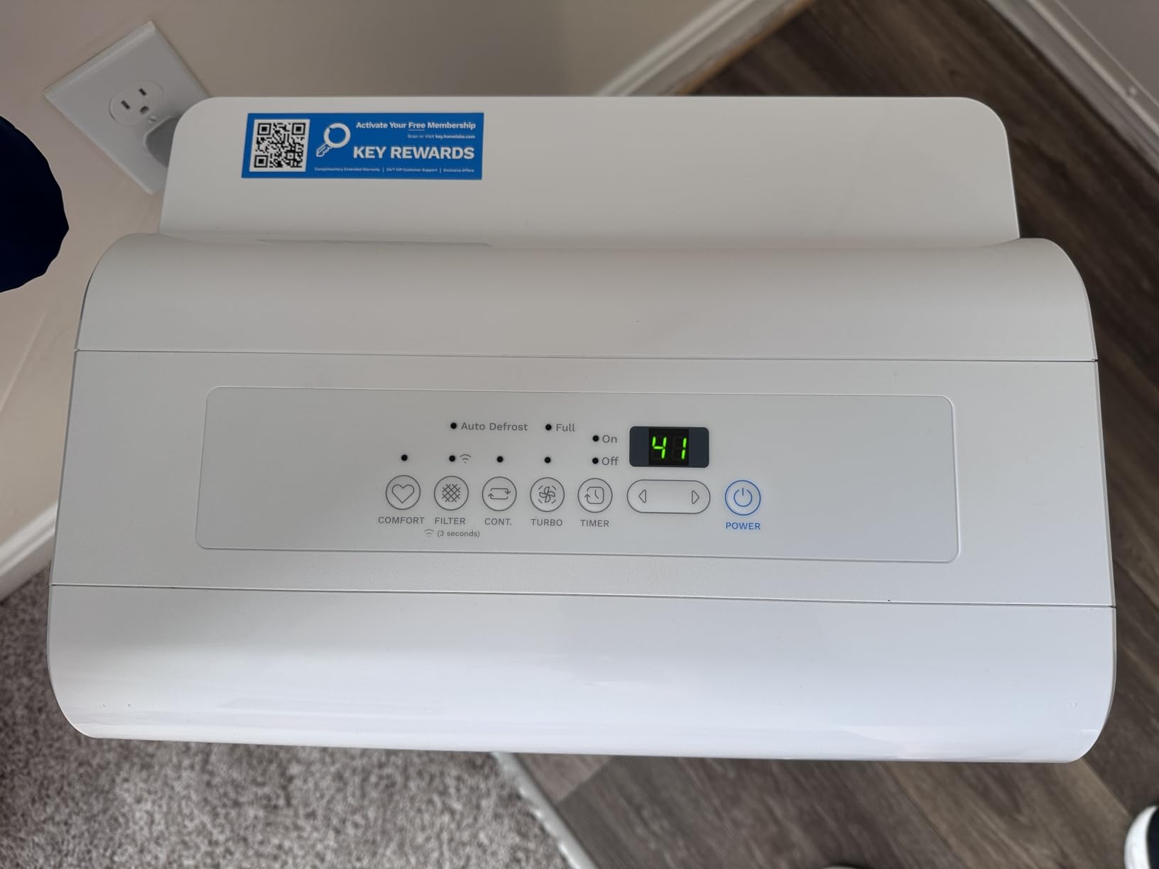hOmeLabs Dehumidifier 7,500 Sq Ft Wi-Fi with Pump (50 Pint MAX 120 Pint at 95°F, 90% RH) for Home, Office, Basements with Powerful Moisture Removal, Humidity Control, Auto Shut-off, Quiet Operation customer photo 1