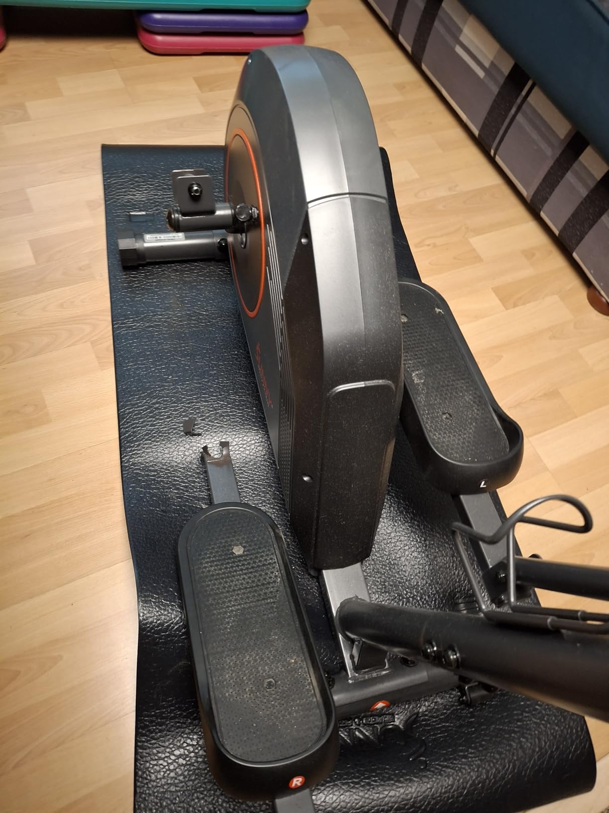 Sunny Health & Fitness Smart Upright Elliptical Machine with Pulse Sensor | Full Body Workout, Adjustable Magnetic Resistance, Low Impact, Dual Handlebar, Digital Monitor, App Connectivity customer photo 2