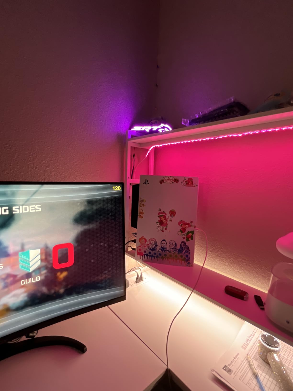 SEDETA L Shaped Gaming Desk, Reversible 45.3
