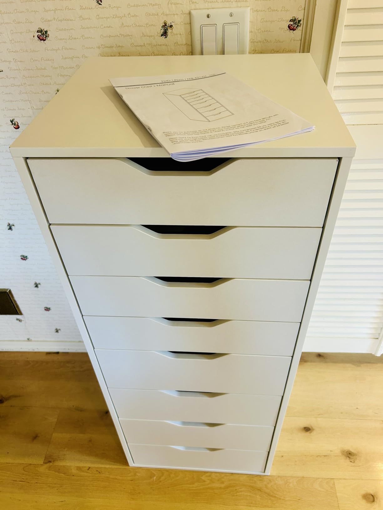 FACBOTALL Tall White Dresser, 8 Drawer Dresser with Groove Handles, White Tall Dressers, Modern Chest of Drawers with Large Storage Space for Home Office customer photo 1