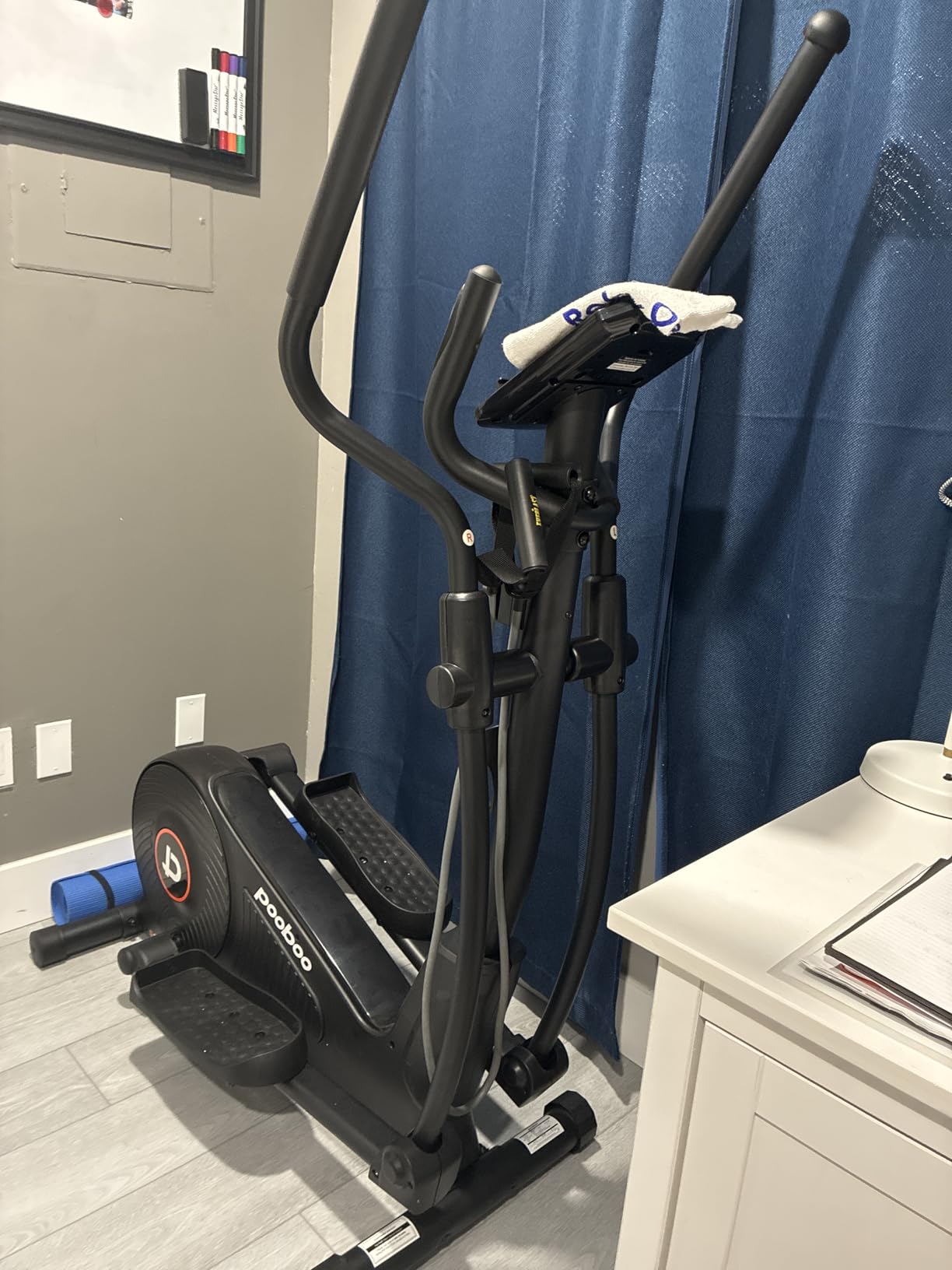 pooboo Elliptical Machine, Elliptical Exercise Machine with 16-Level Resistance&Quiet Magnetic Driving System, Elliptical Machine for Home with LCD Monitor&15.5-17IN Stride, 350LBS Weight Capacity customer photo 1