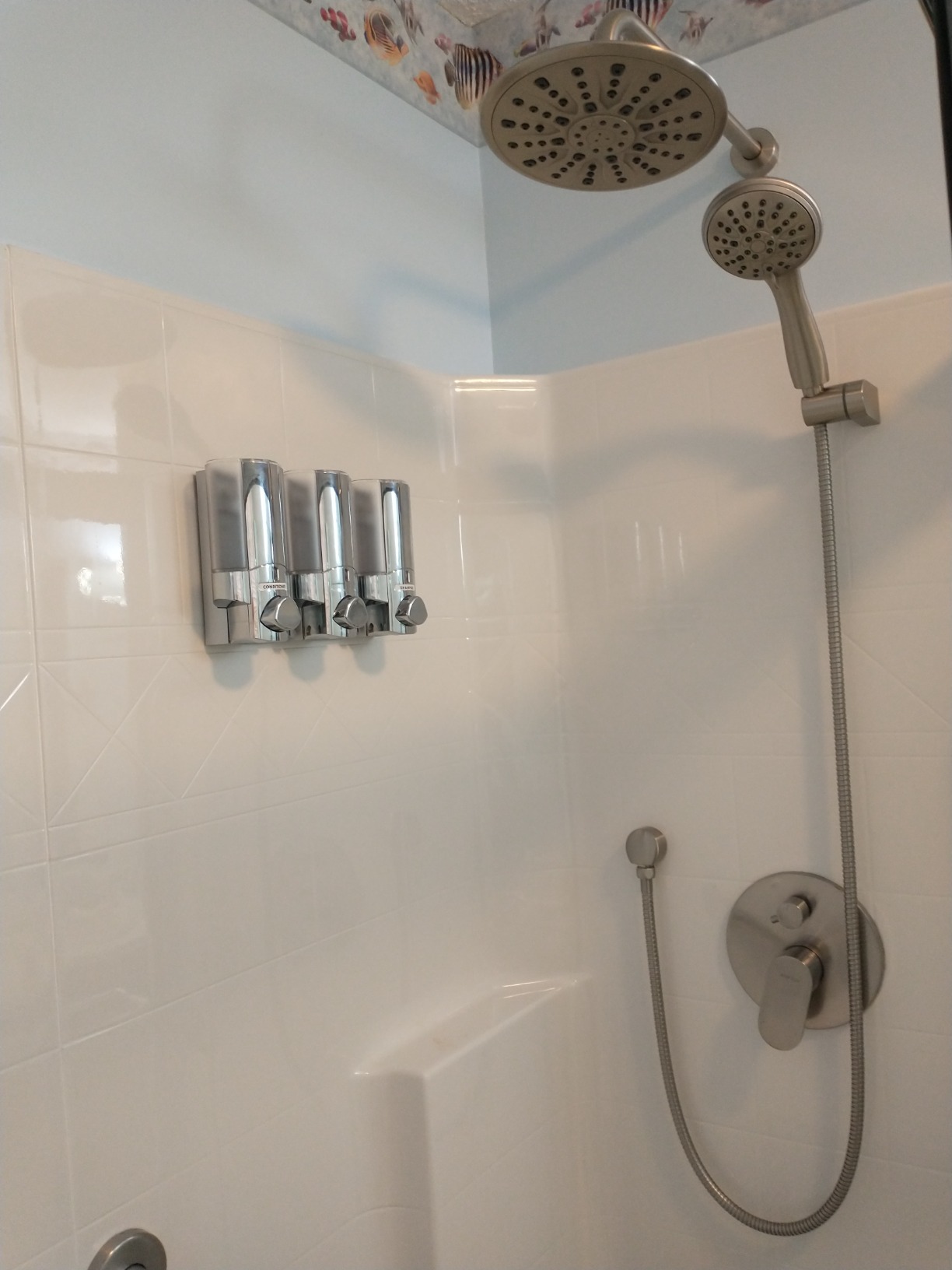 Gabrylly Shower System, Wall Mounted Shower Faucet Set with Shower Valve, High Pressure 10
