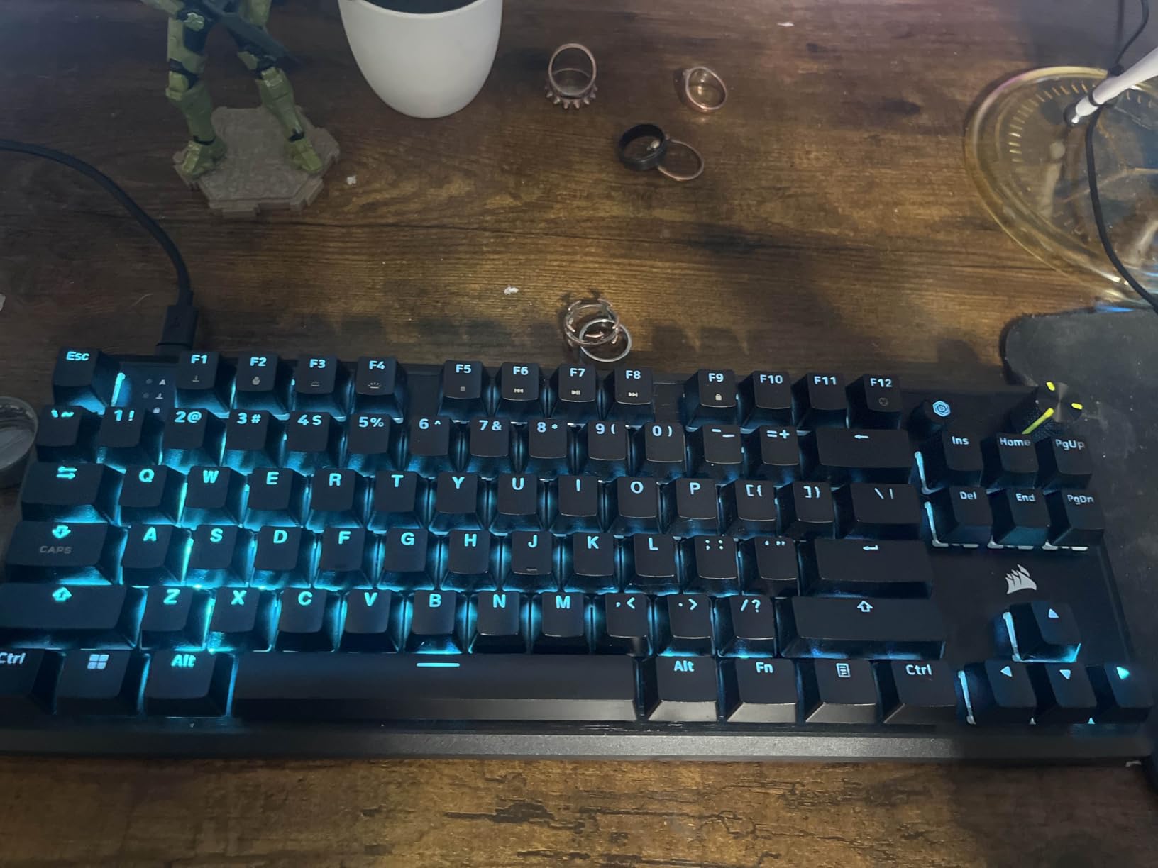 Corsair K70 CORE TKL RGB Tenkeyless Mechanical Gaming Keyboard - Pre-Lubed MLX Red v2 Linear Switches, SOCD, ABS Double-Shot Keycaps, 1000Hz Polling customer photo 1