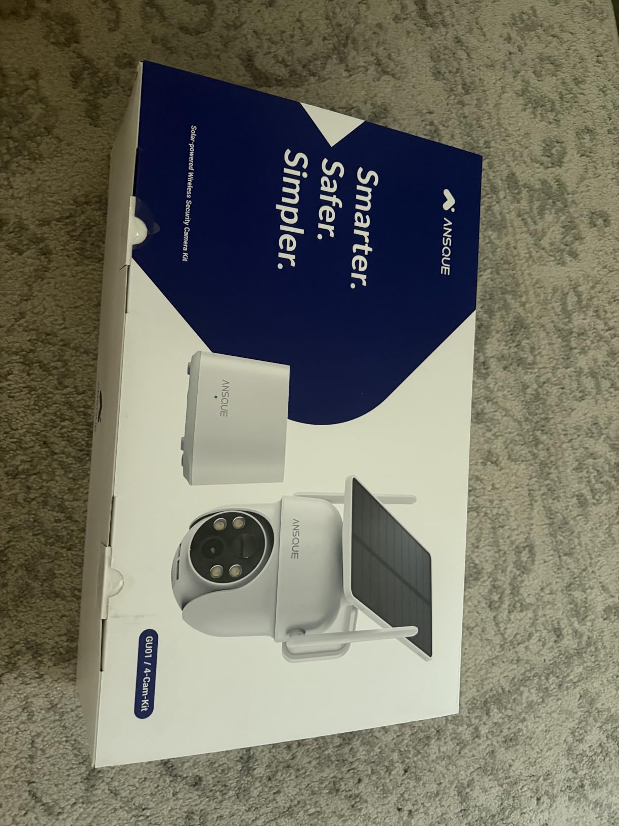 ANSQUE Home Security Cameras Wireless Outdoor, Solar Powered, 4-Cam System customer photo 2