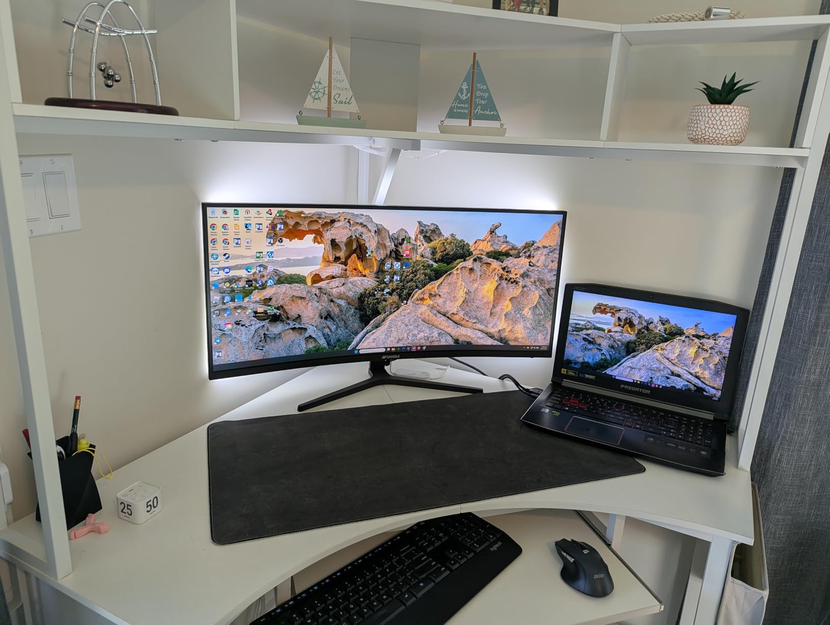 SANSUI Curved Monitor 27 inch 120Hz USB Type-C Computer Monitor with Speakers Built in - FHD 1080p - HDR - 110% sRGB - 1500R - VESA Compatible, for Tablet, Desktop, Laptop and PC Work Gaming customer photo 2