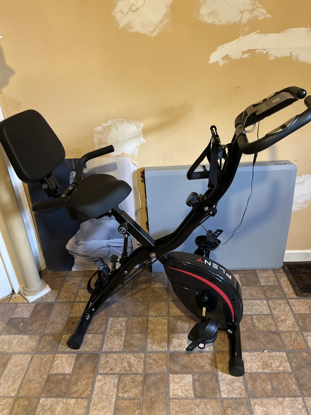 PLENY Folding Exercise Bike, 5 IN 1 Indoor Stationary Bikes for Home customer photo 1