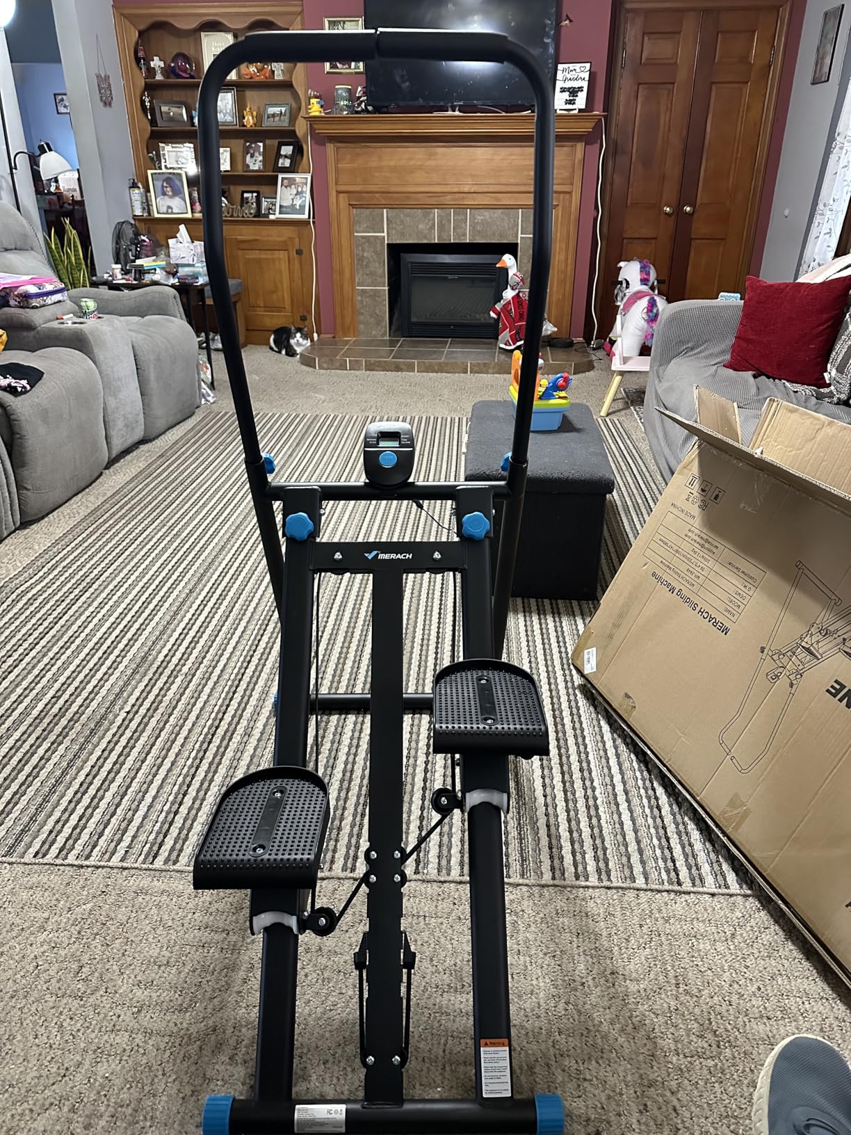 MERACH Stair Stepper for Home Gym Exercise, New Version Stairmaster for Full-Body Workout, Compact Folding Stair Climber with Extended Step Range, Adjustable Handlebar/Pedal customer photo 1