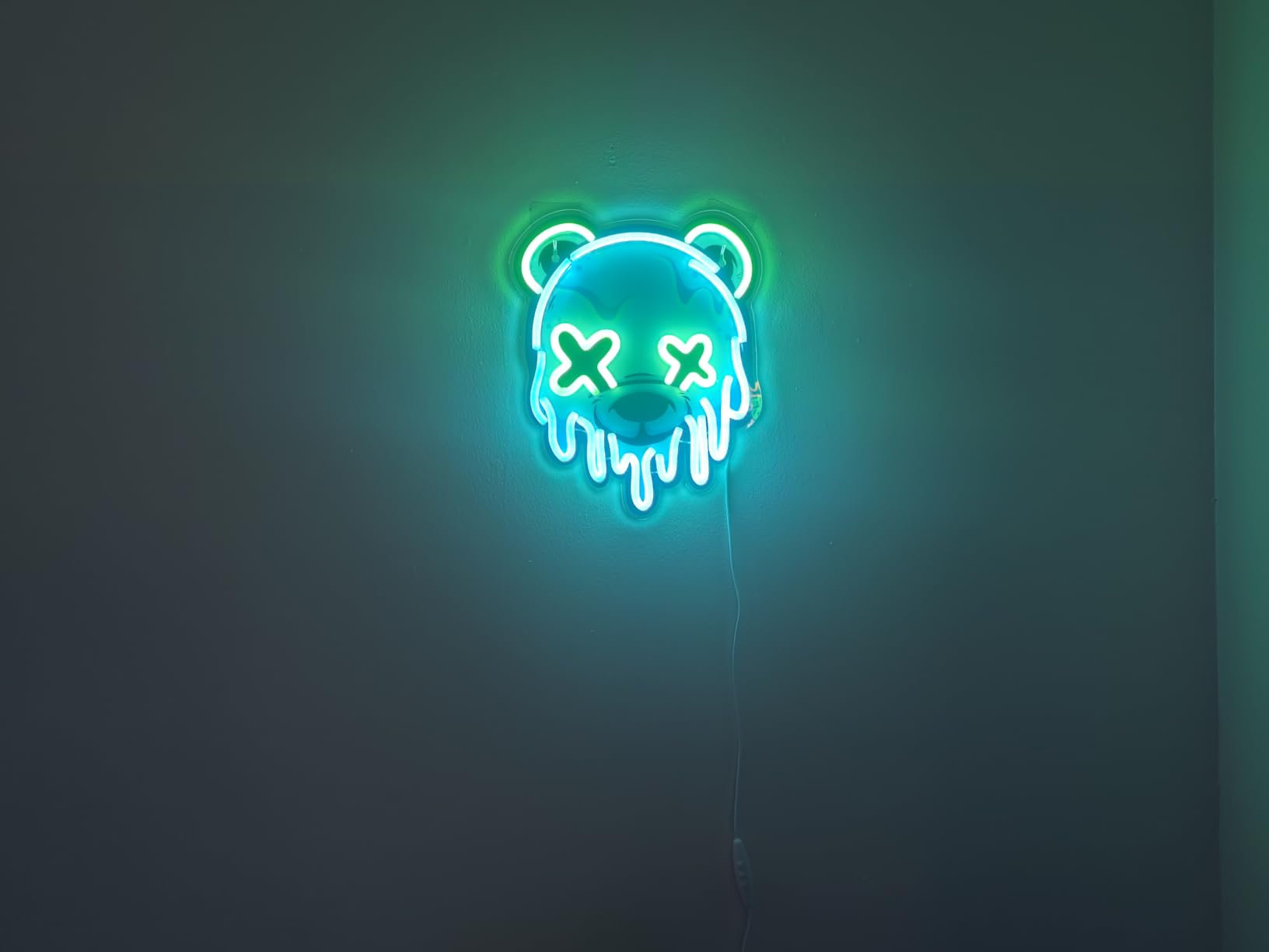 Ice Bear Neon Sign, Cool Led Sign for Wall Decor - Usb Powered, Adjustable Brightness Anime Bear Led Light for Bedroom, Bar, Pub, Party, Man Cave Decor, Unique Gift for Teenage Boys customer photo 1