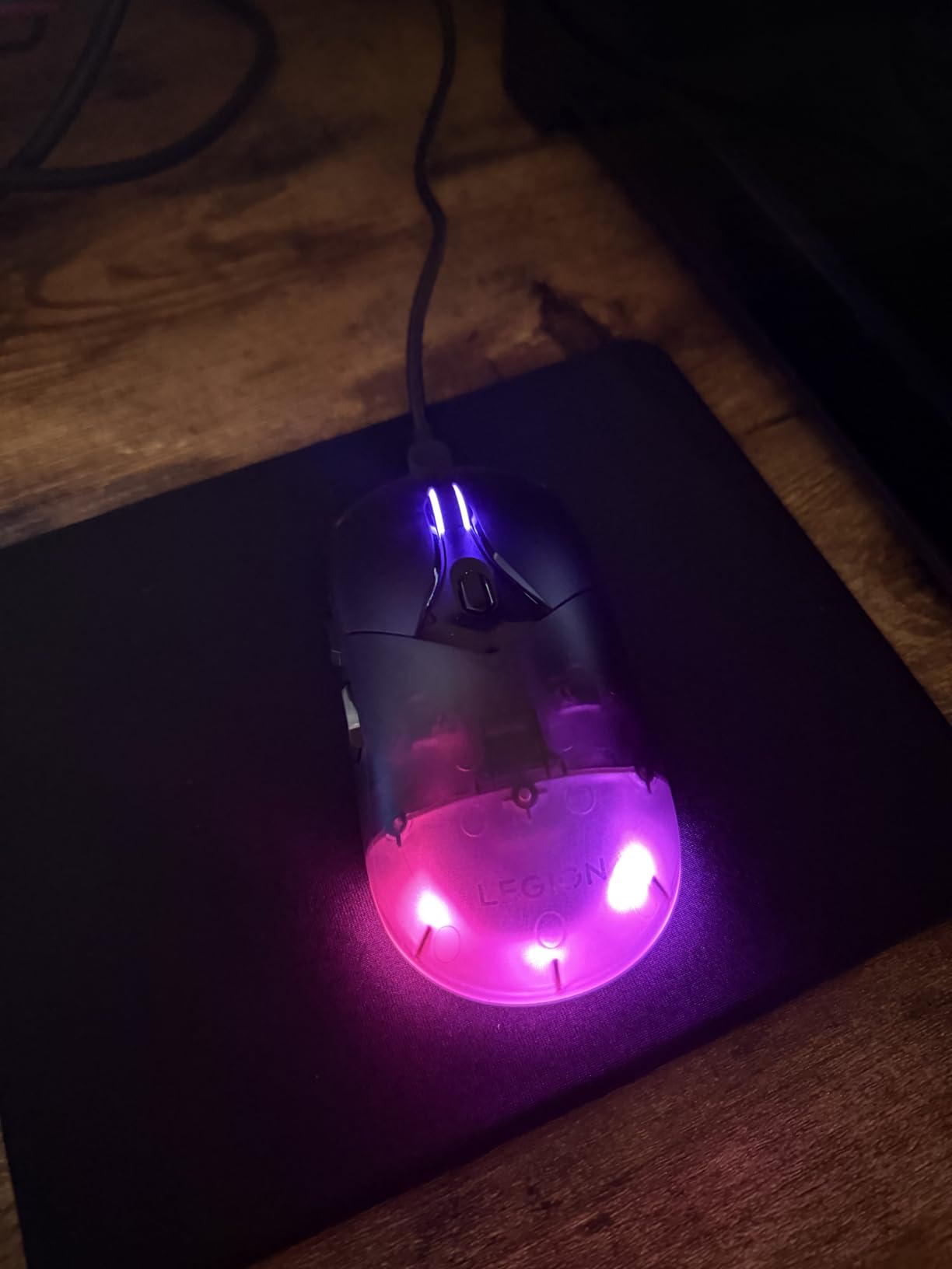 Lenovo Legion M410 Wireless RGB Gaming Mouse - 6 Button Palm Grip Mouse with 16,000 DPI, 53 Hour Rechargeable Battery, 2-Zone RGB Lighting, NVIDIA Reflex Compatible customer photo 1