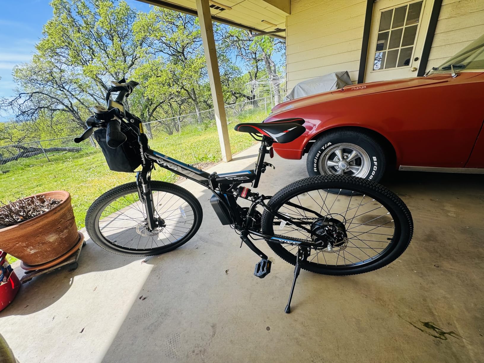 Vivi Electric Bike for Adults, 749W Peak Folding Electric Mountain Bike 26'' Commuter Ebike 20MPH Foldable Ebike Adult Electric Bicycles with Battery, Dual Shock Absorber, SGS Certified to UL2849 customer photo 1